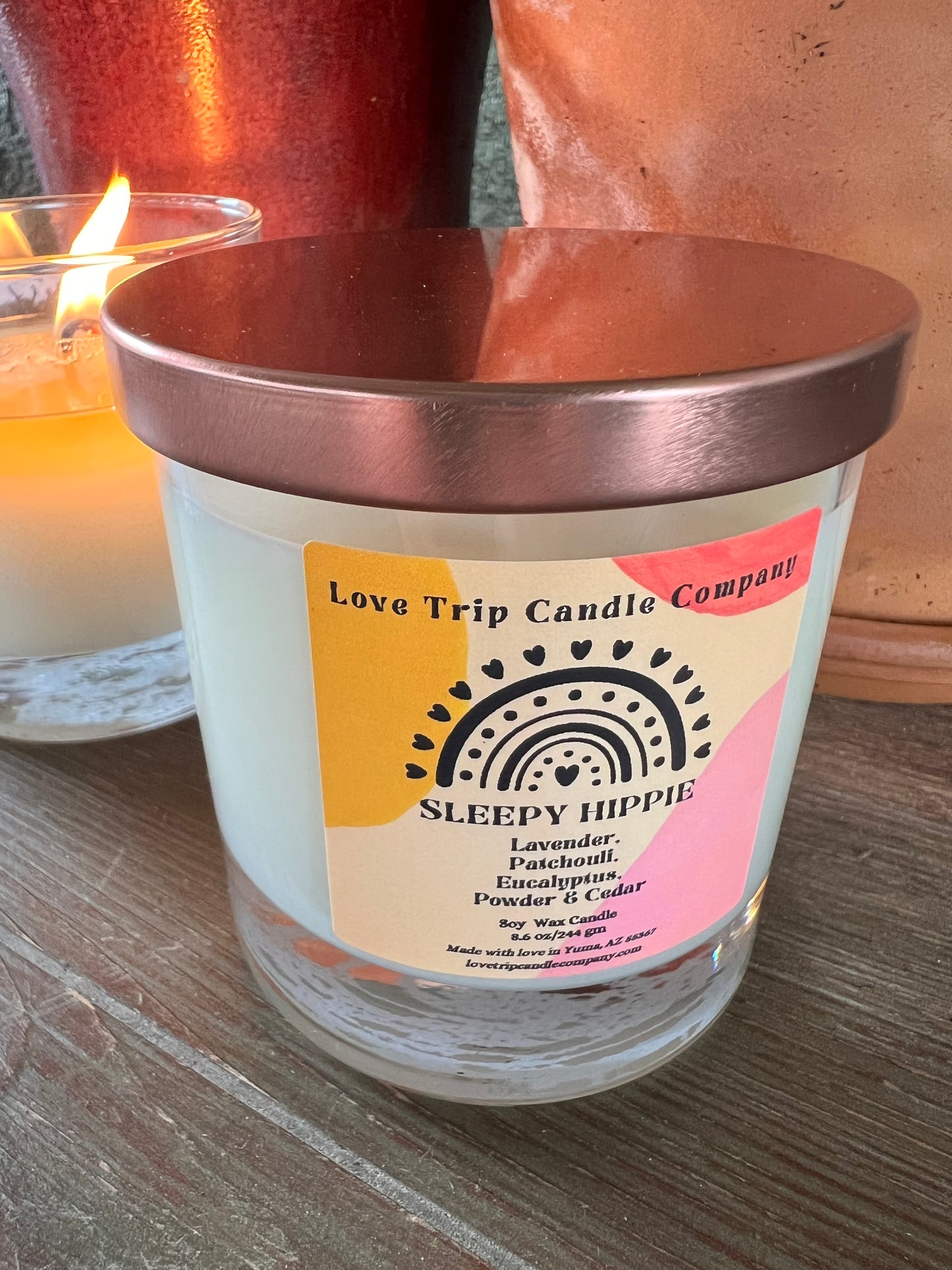 Sleepy Hippie Soy Candle Lavender/Patchouli