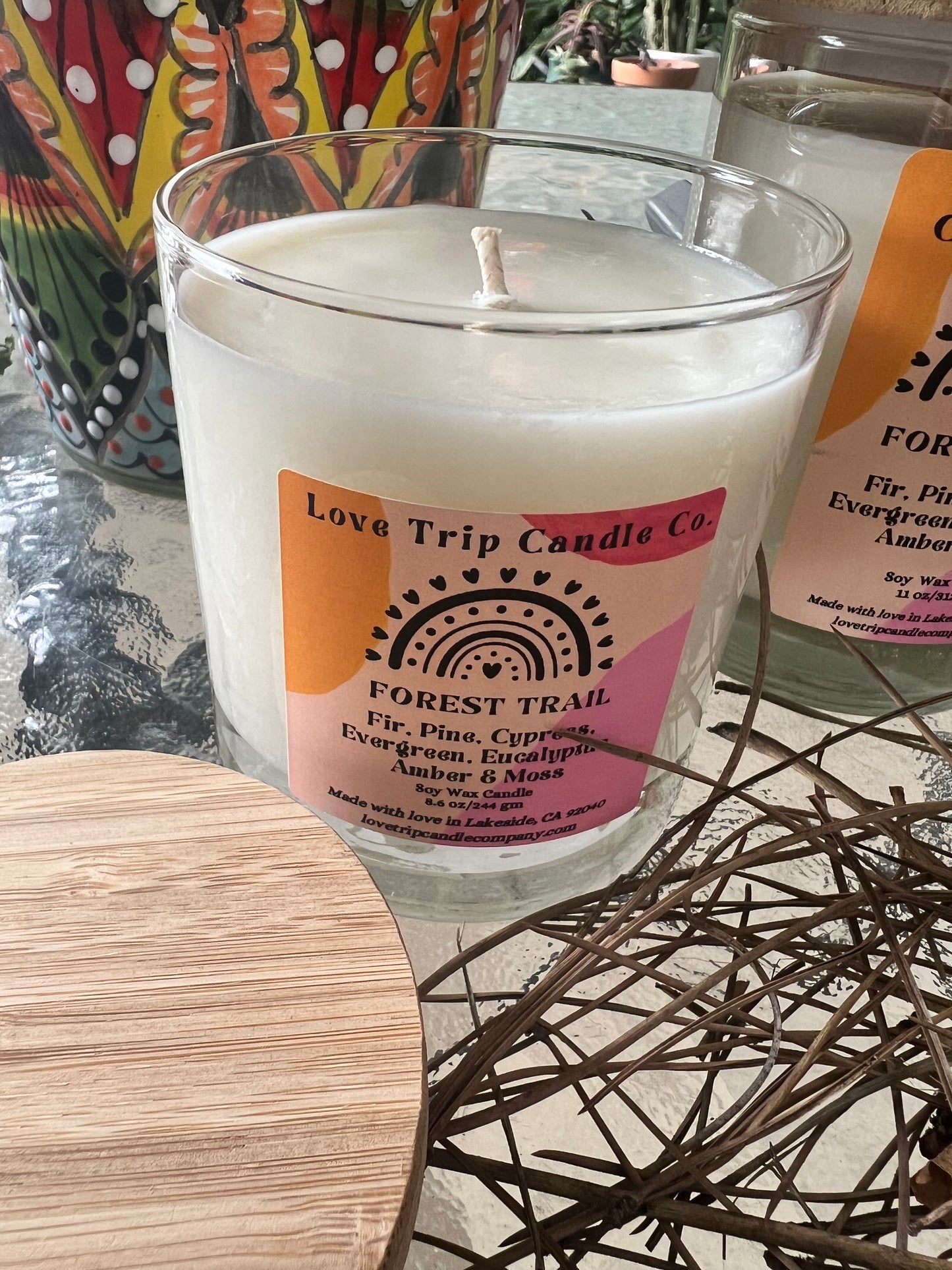 Forest Trail Soy Wax Candle Fir/Pine/Cypress/Evergreen/Moss