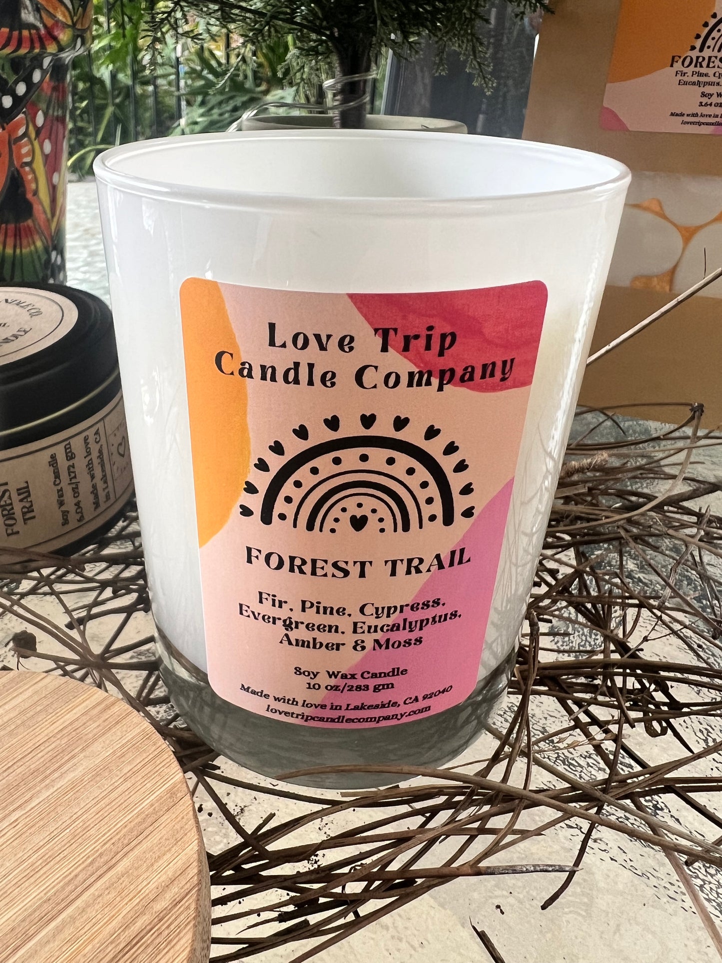 Forest Trail Soy Wax Candle Fir/Pine/Cypress/Evergreen/Moss