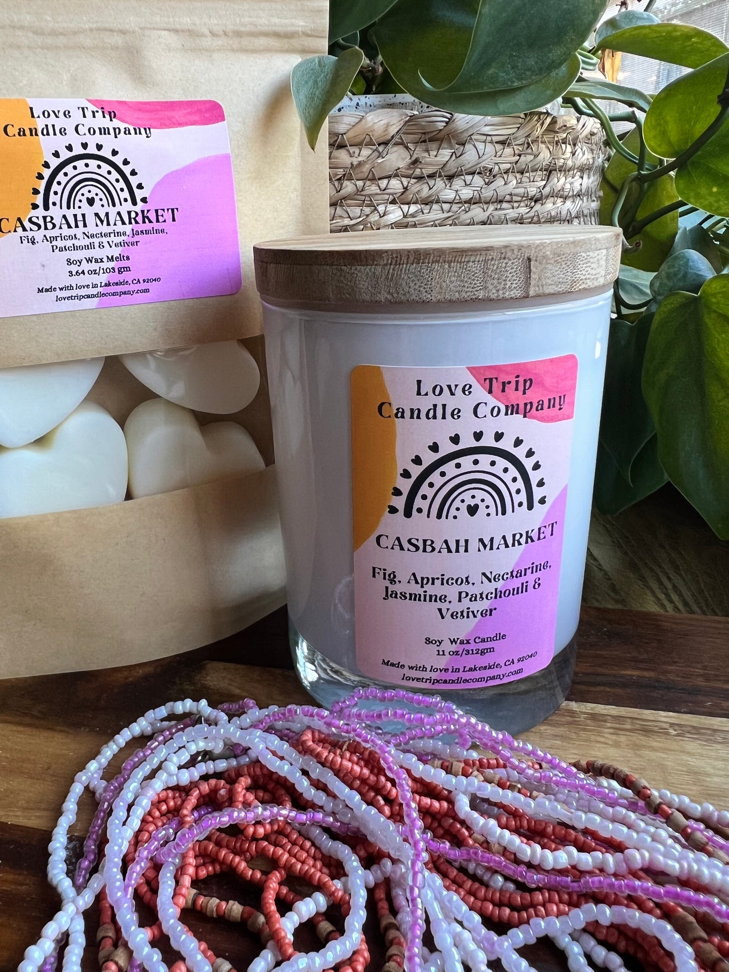 Casbah Market Soy Wax Candle Fig/Apricot/Nectarine/Jasmine