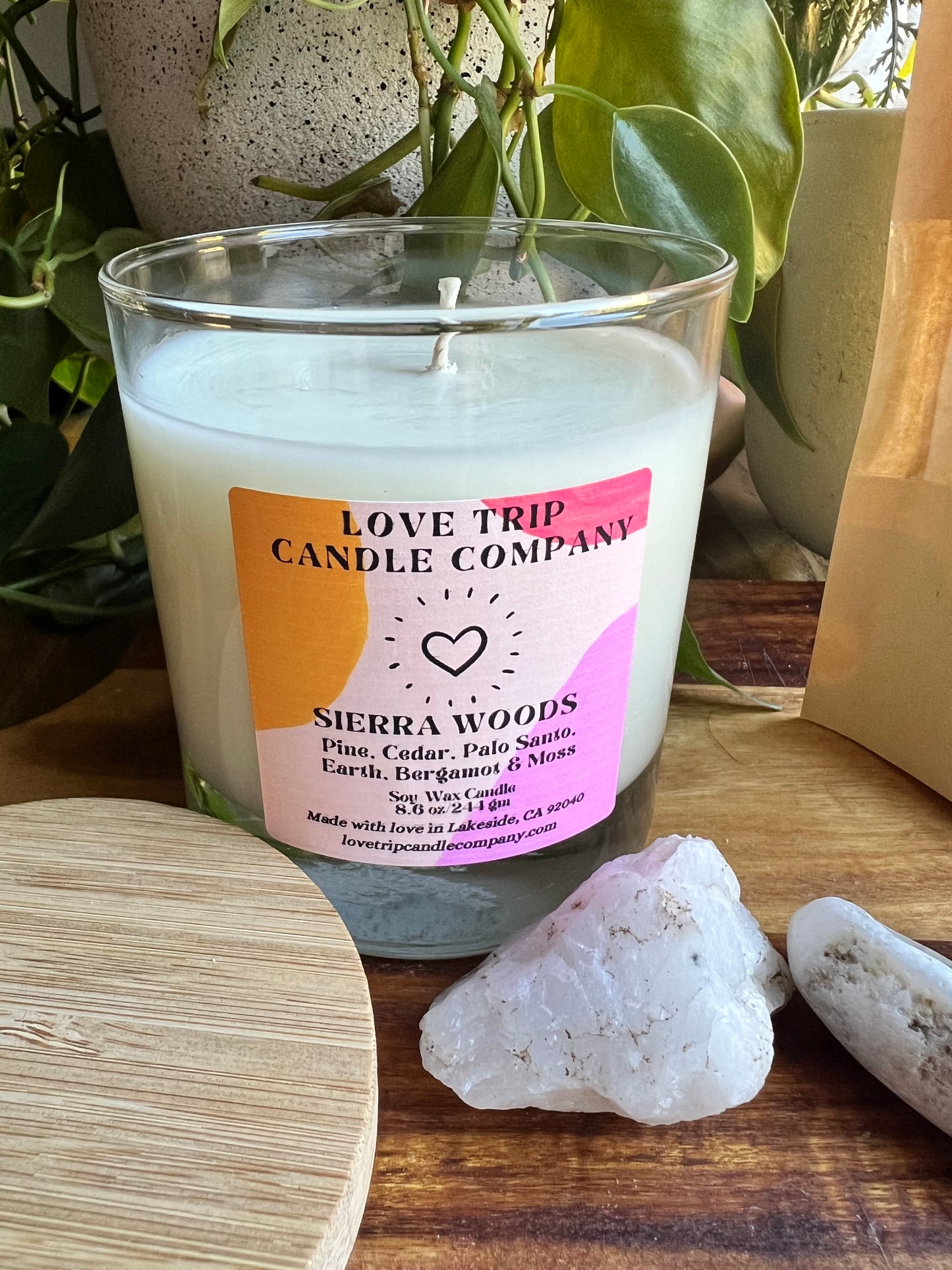 Sierra Woods Soy Wax Candle Palo Santo/Moss/Pine/Sandalwood