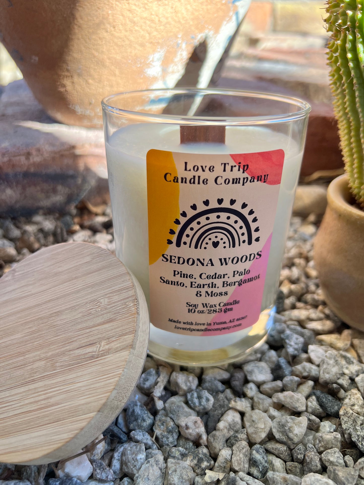 Sedona Woods Soy Wax Candle Palo Santo/Moss/Pine/Sandalwood
