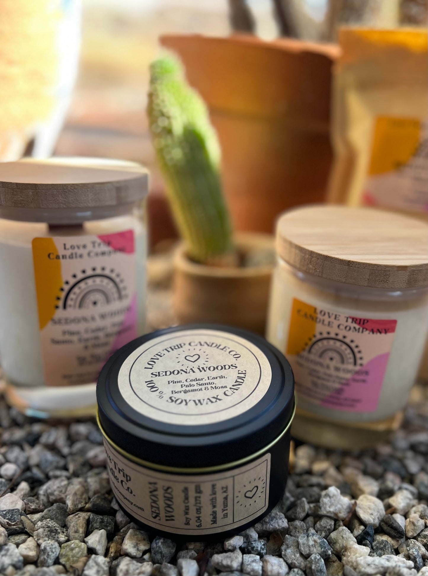 Sedona Woods Soy Wax Candle Palo Santo/Moss/Pine/Sandalwood