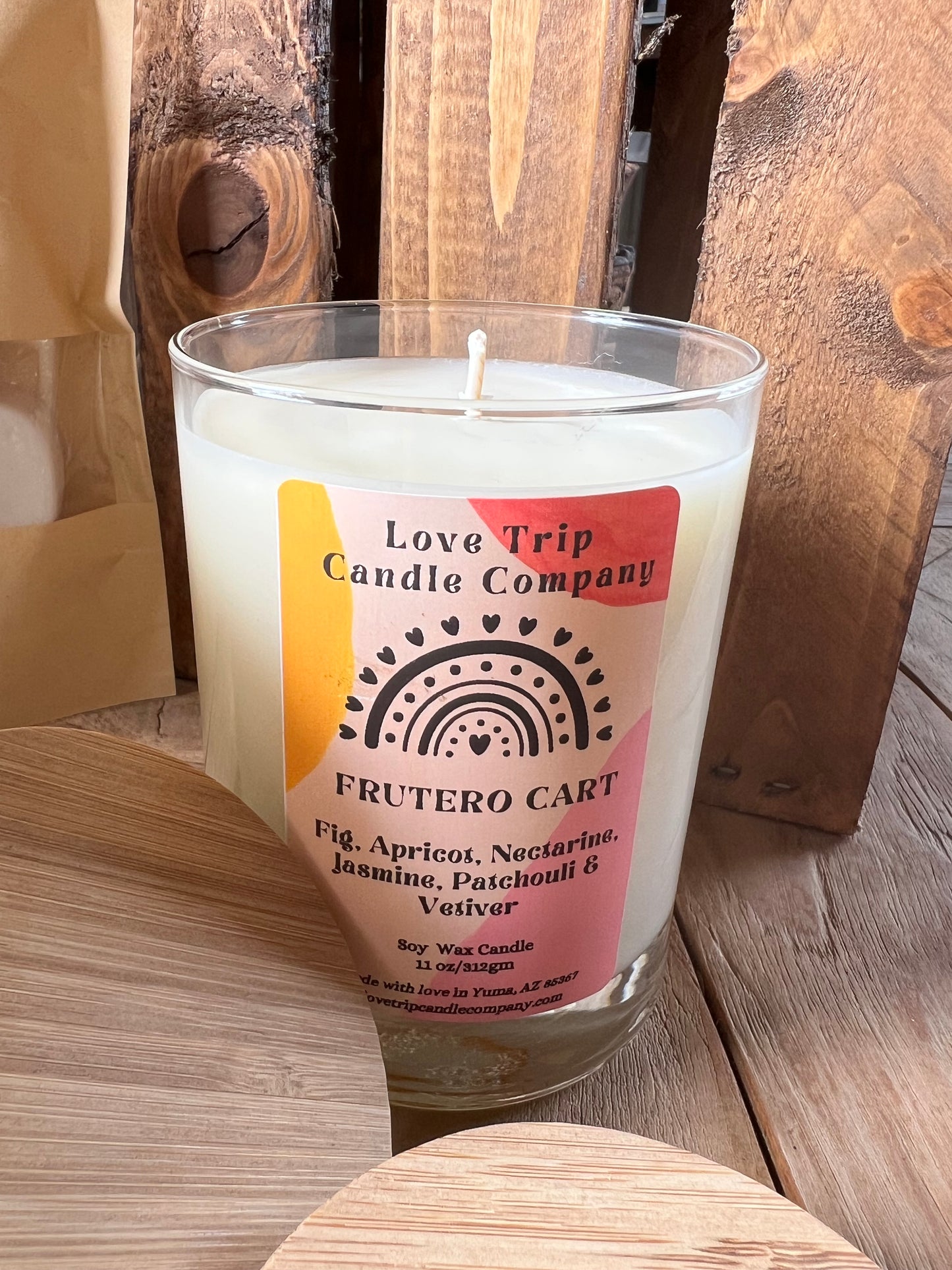 Frutero Cart Soy Wax Candle Fig/Apricot/Nectarine/Jasmine