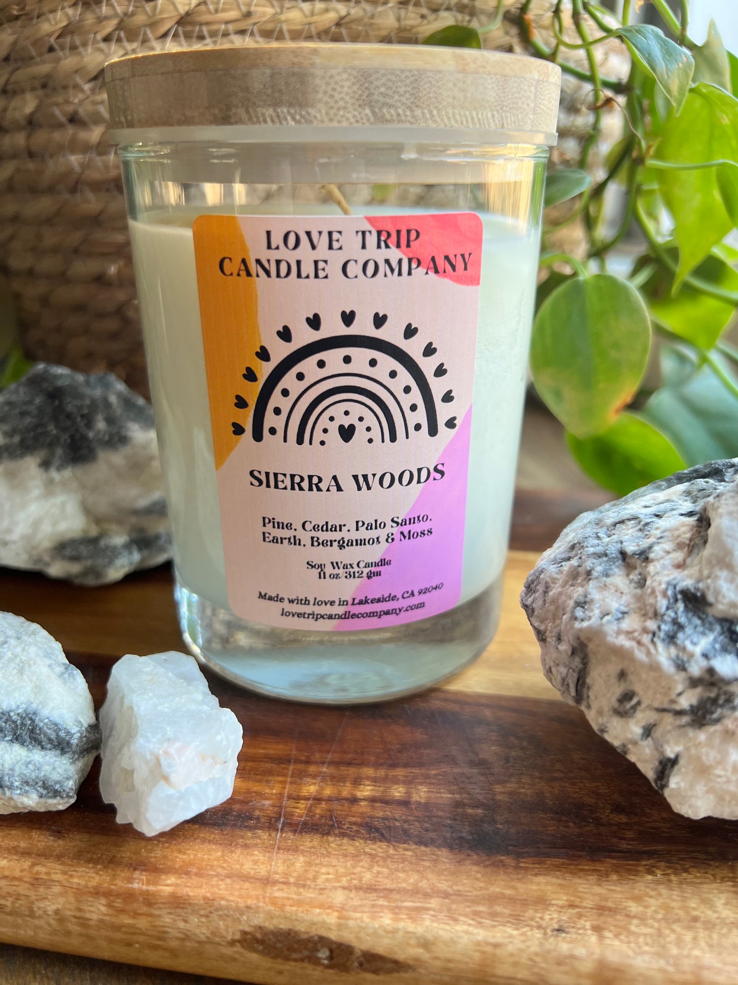 Sierra Woods Soy Wax Candle Palo Santo/Moss/Pine/Sandalwood