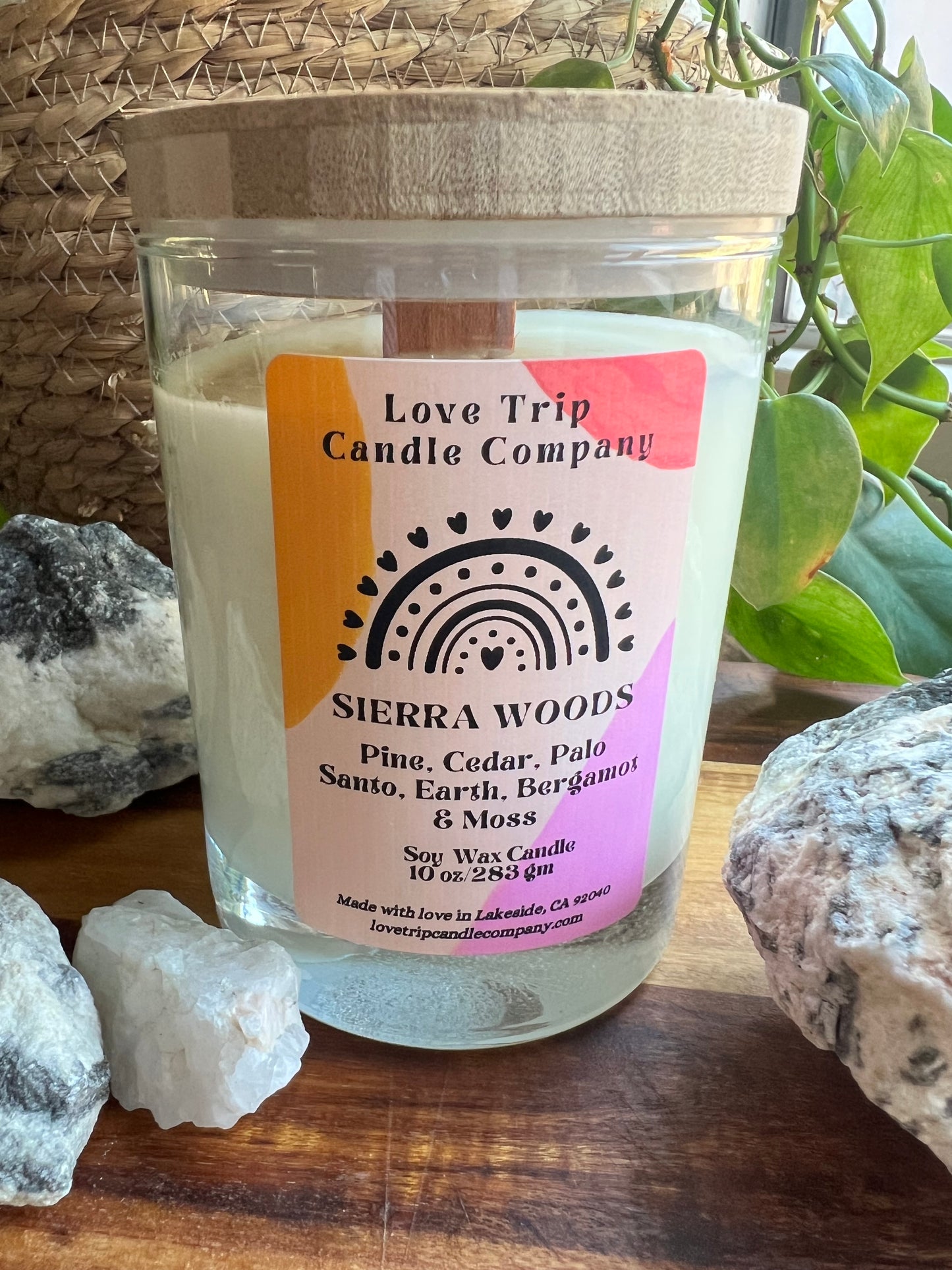 Sierra Woods Soy Wax Candle Palo Santo/Moss/Pine/Sandalwood