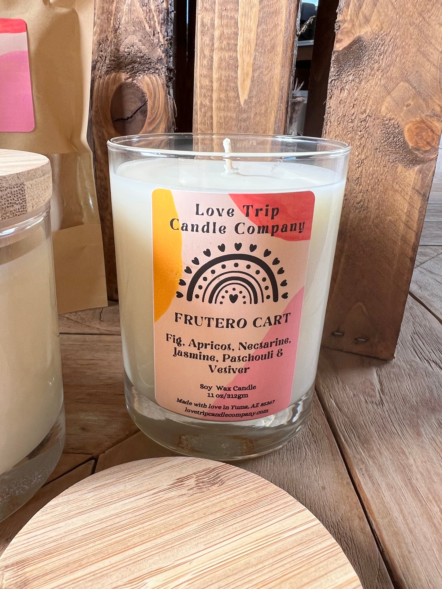 Frutero Cart Soy Wax Candle Fig/Apricot/Nectarine/Jasmine