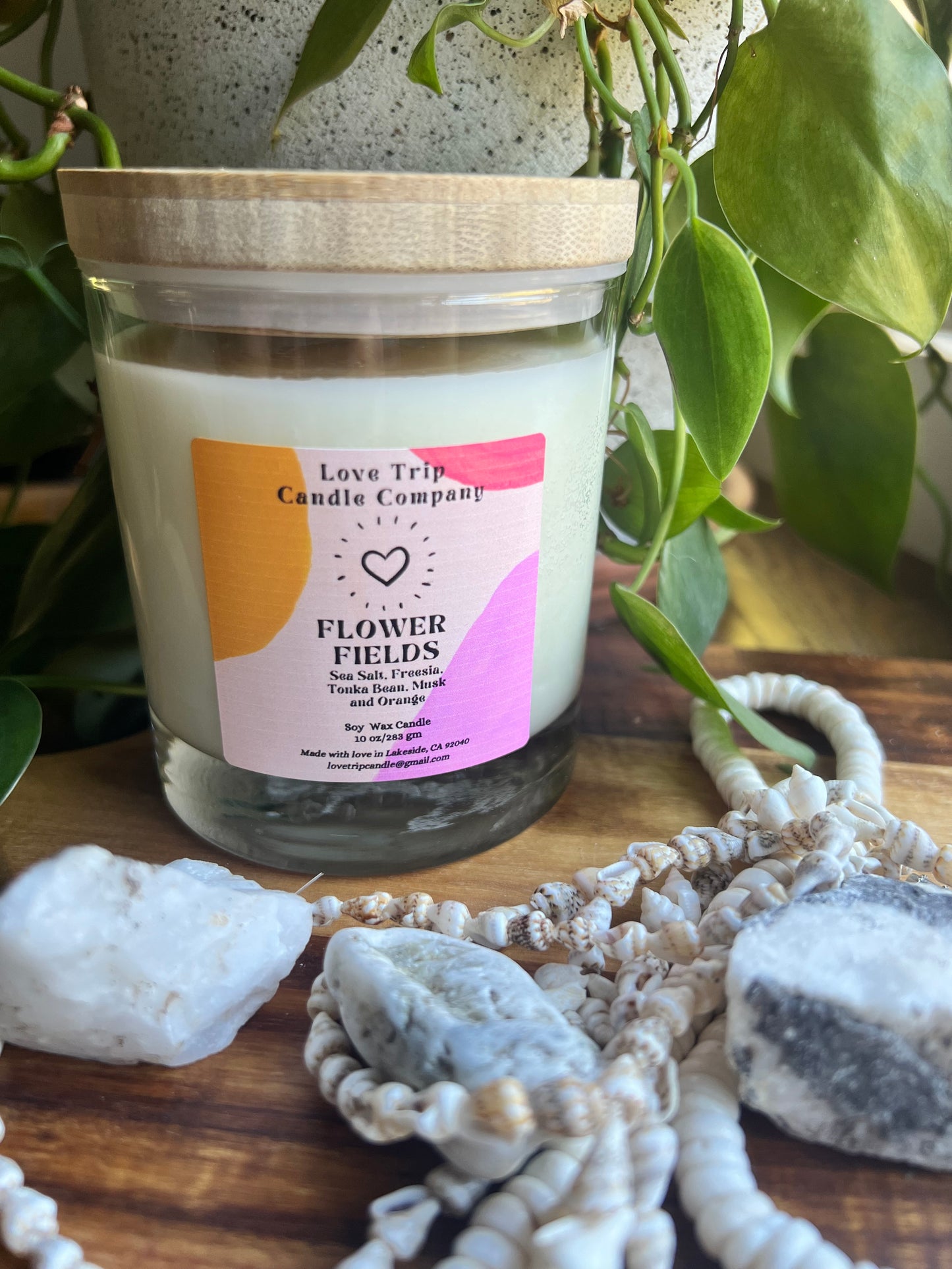 Flower Fields Soy Candle Sea Salt/Freesia/Orange