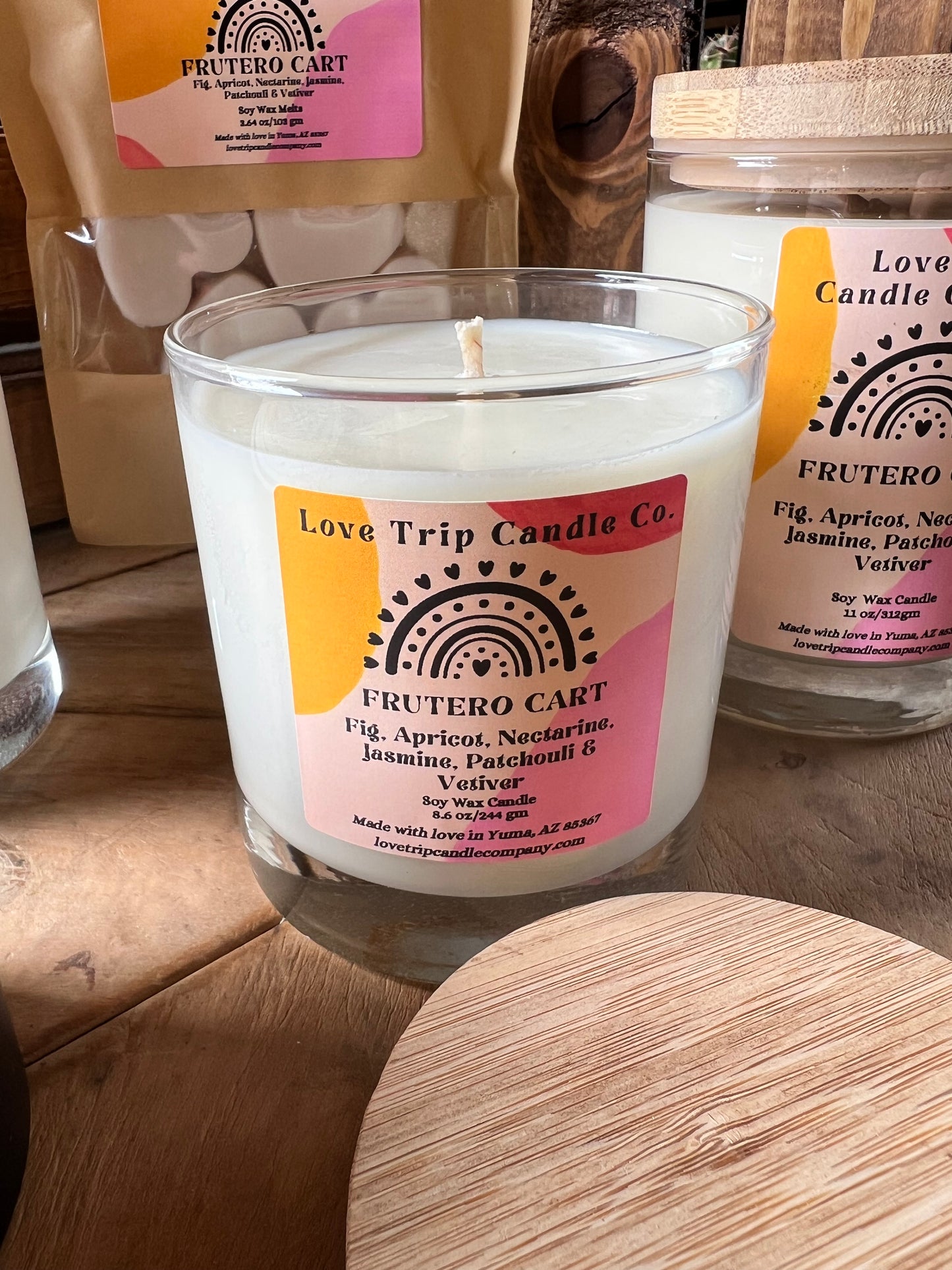 Frutero Cart Soy Wax Candle Fig/Apricot/Nectarine/Jasmine