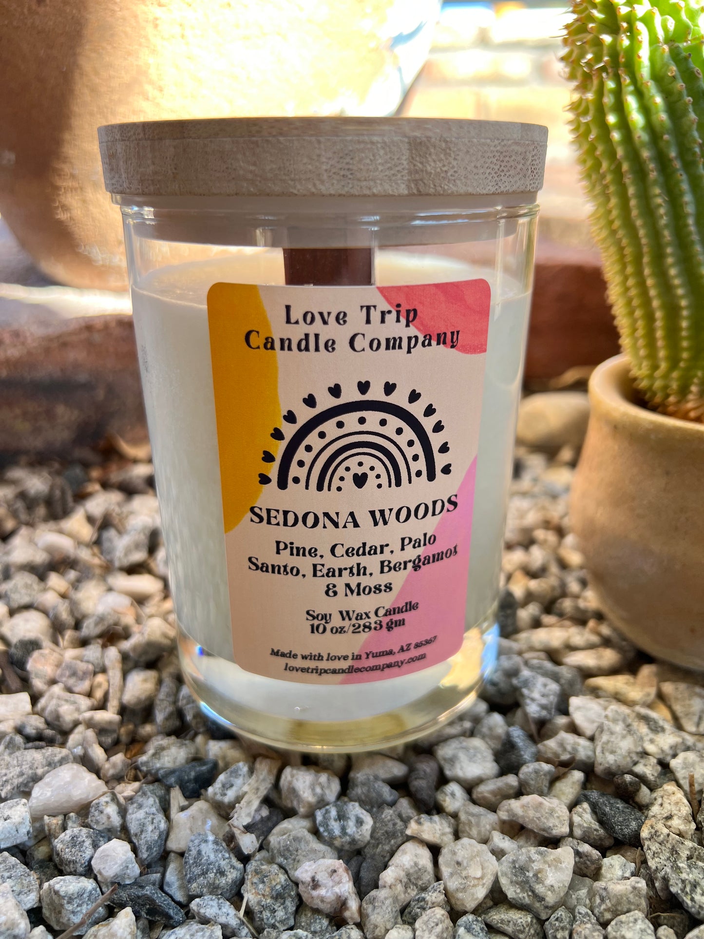 Sedona Woods Soy Wax Candle Palo Santo/Moss/Pine/Sandalwood