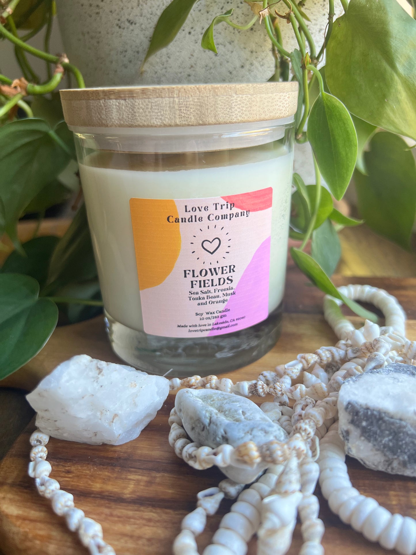 Flower Fields Soy Candle Sea Salt/Freesia/Orange