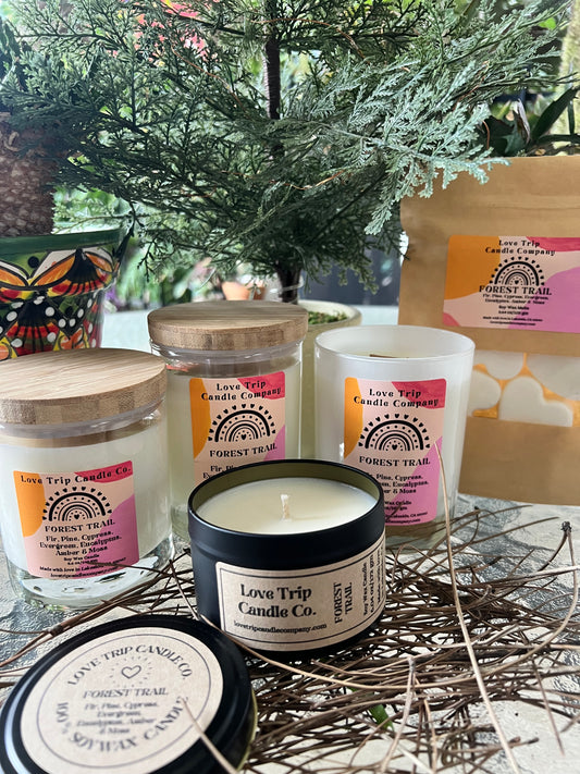 Forest Trail Soy Wax Candle Fir/Pine/Cypress/Evergreen/Moss