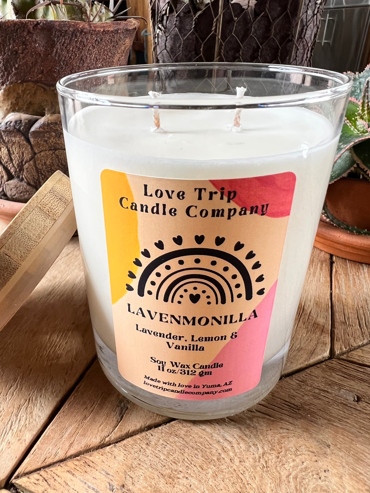 Lavenmonilla Soy Candle Lav/Lemon/Vanilla