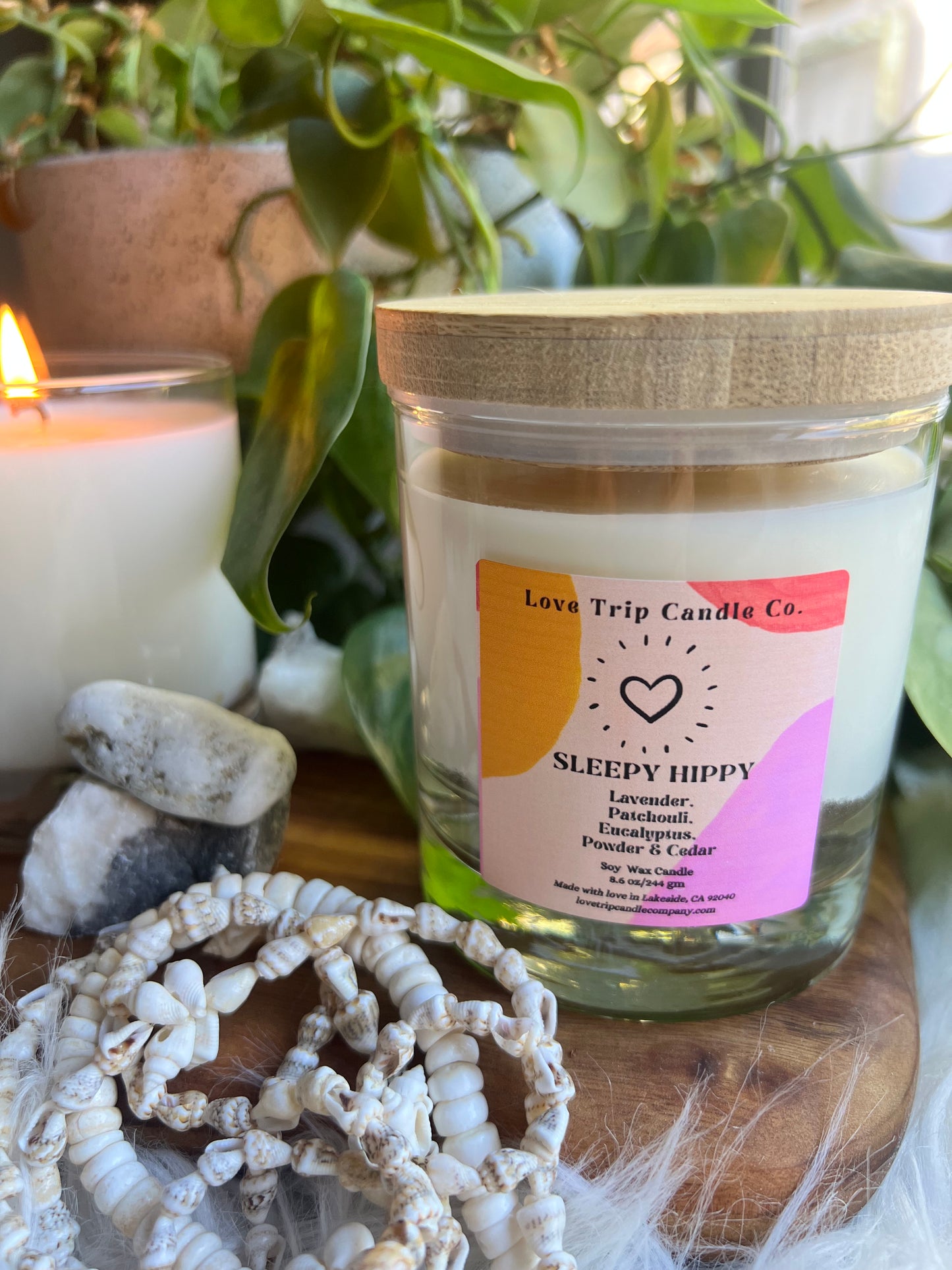 Sleepy Hippy Soy Candle Lavender/Patchouli