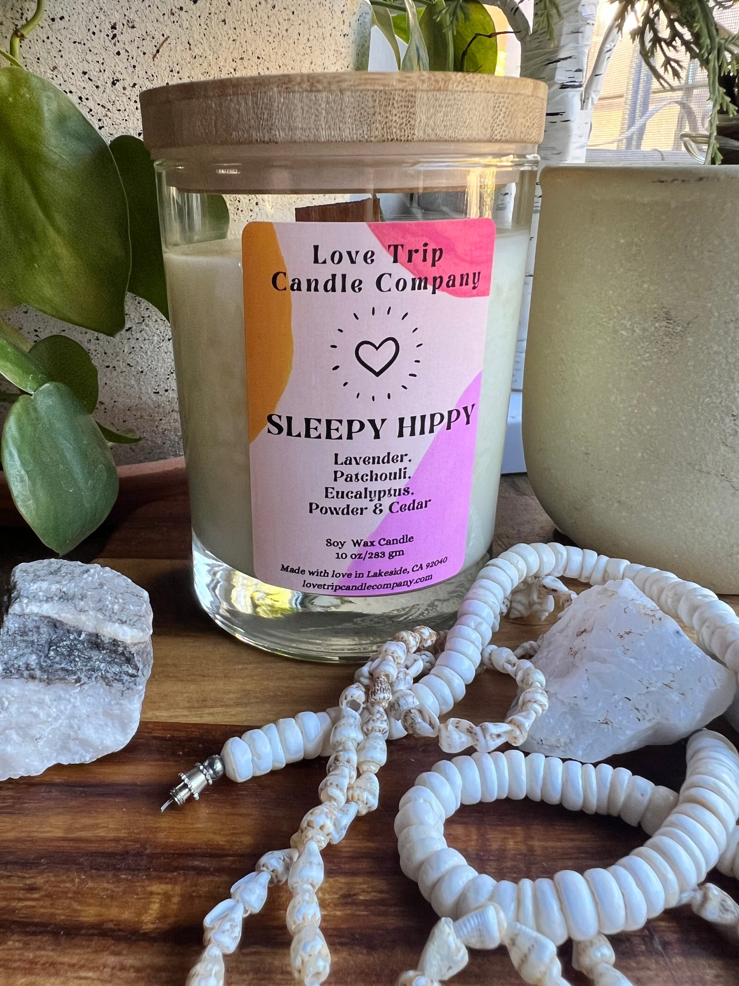 Sleepy Hippy Soy Candle Lavender/Patchouli