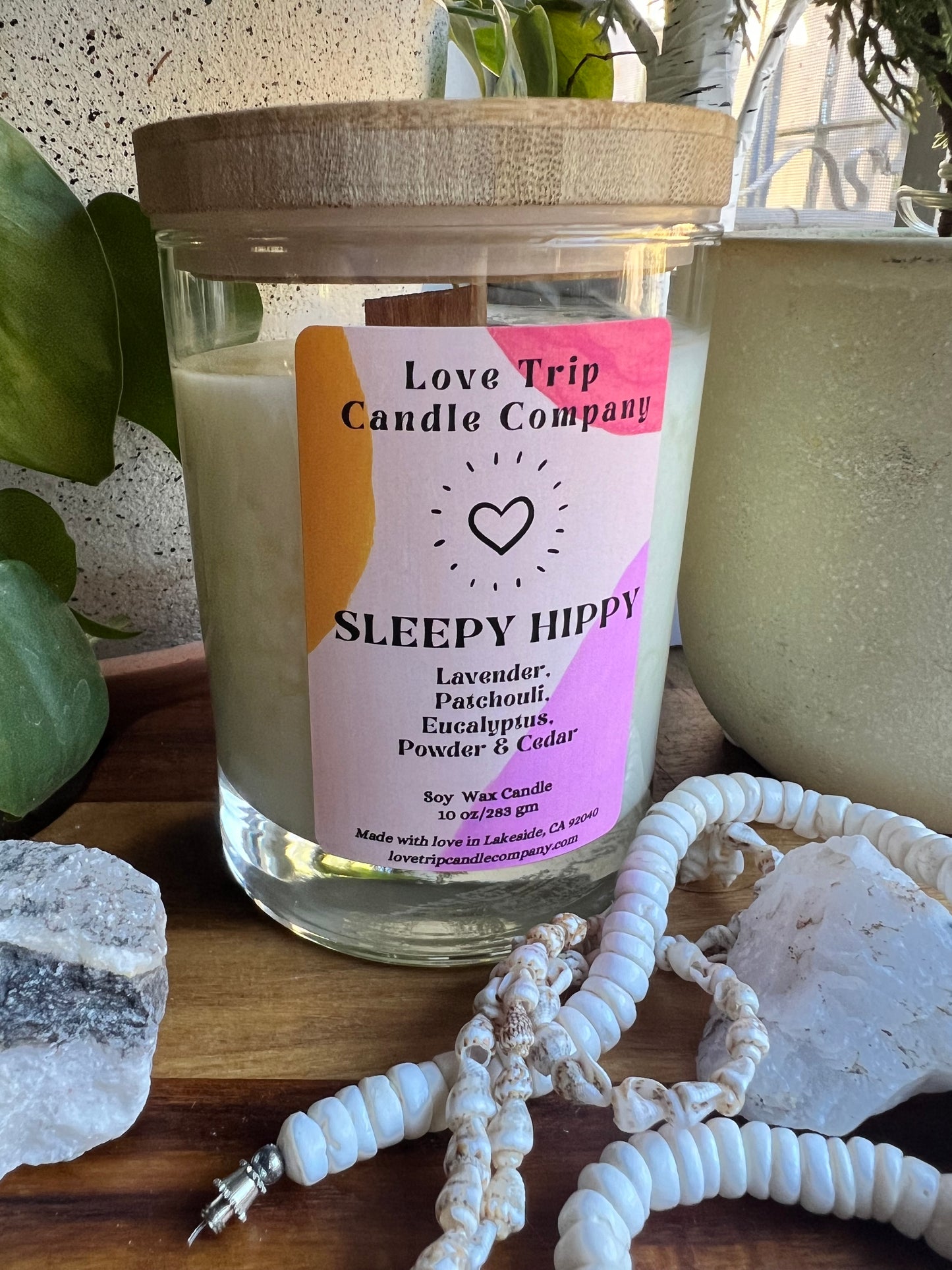 Sleepy Hippy Soy Candle Lavender/Patchouli