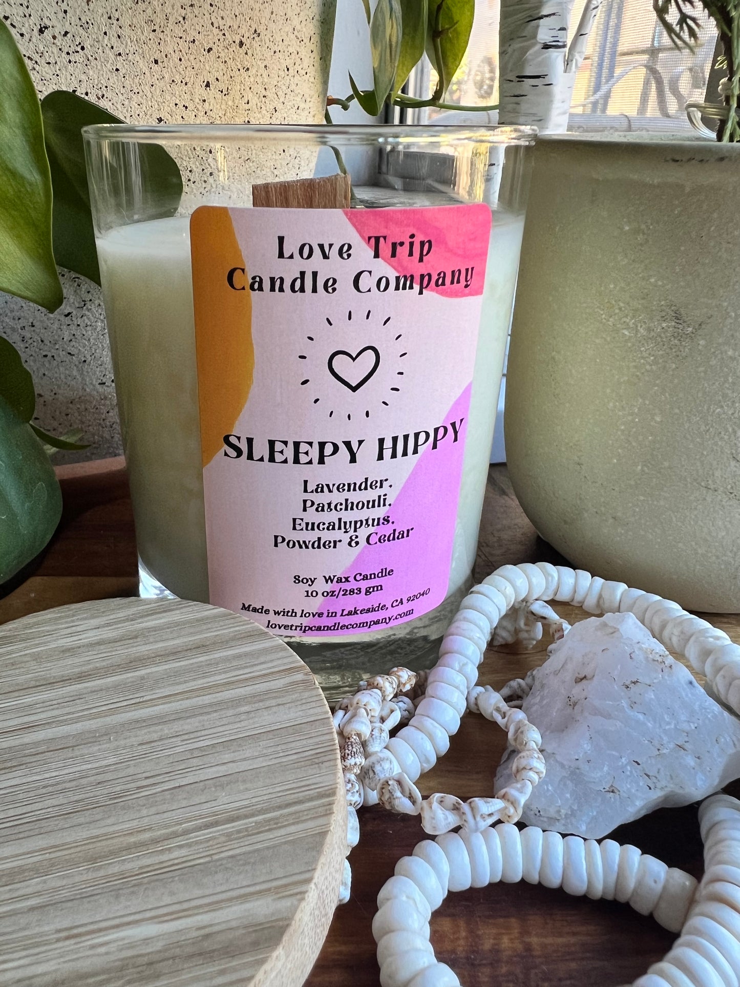 Sleepy Hippy Soy Candle Lavender/Patchouli