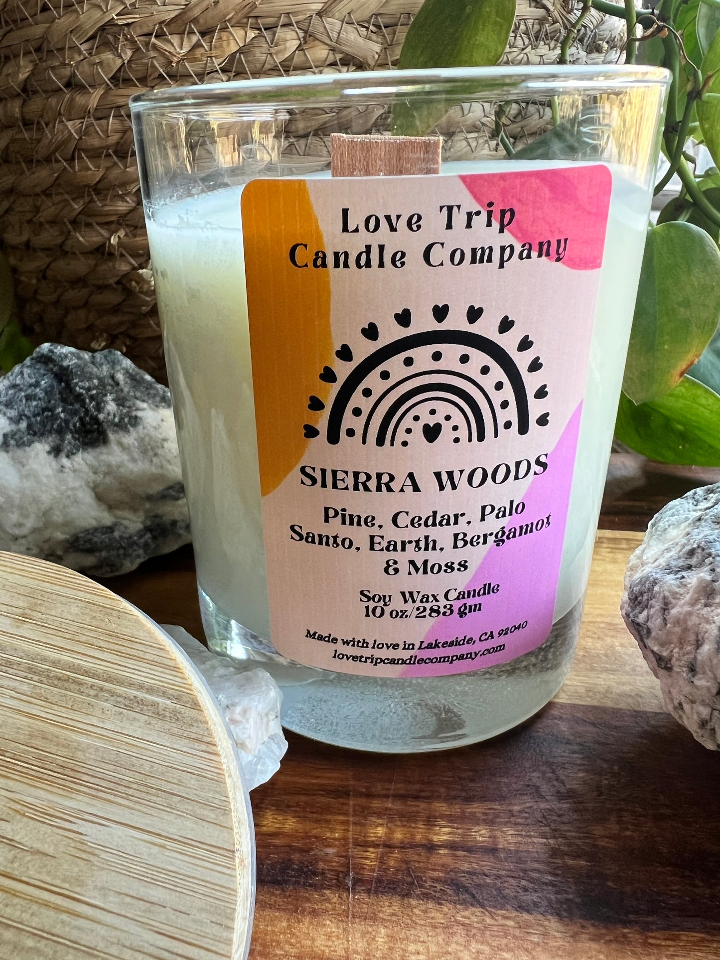 Sierra Woods Soy Wax Candle Palo Santo/Moss/Pine/Sandalwood