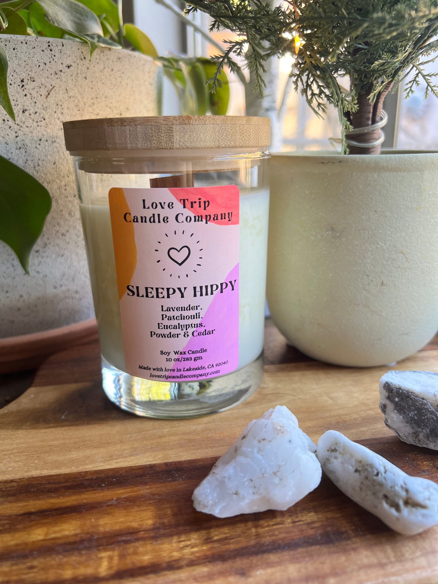 Sleepy Hippy Soy Candle Lavender/Patchouli