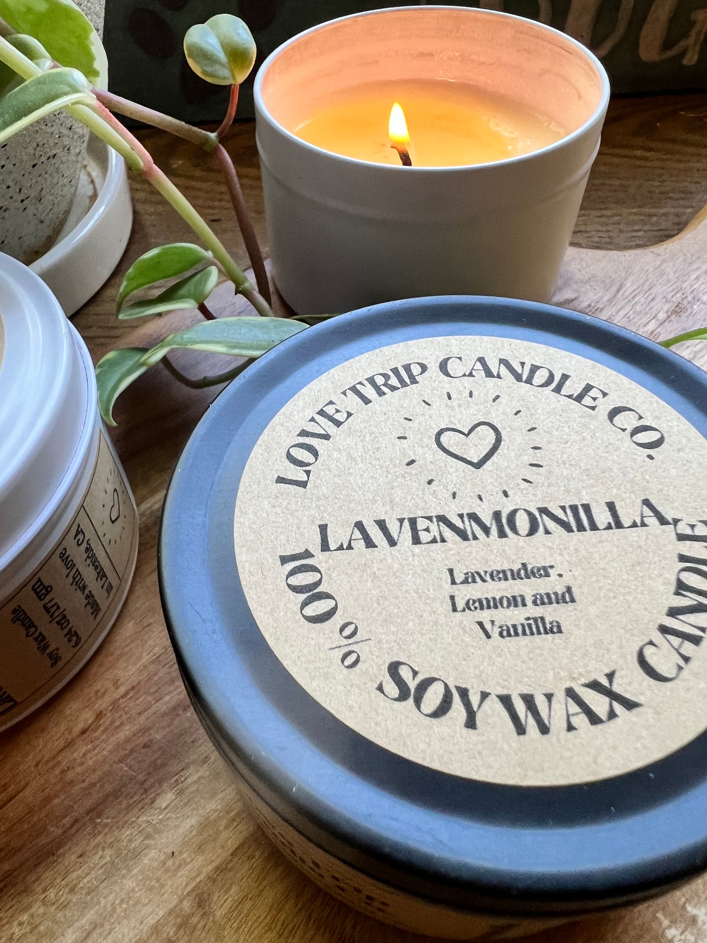 Lavenmonilla Soy Candle Lav/Lemon/Vanilla