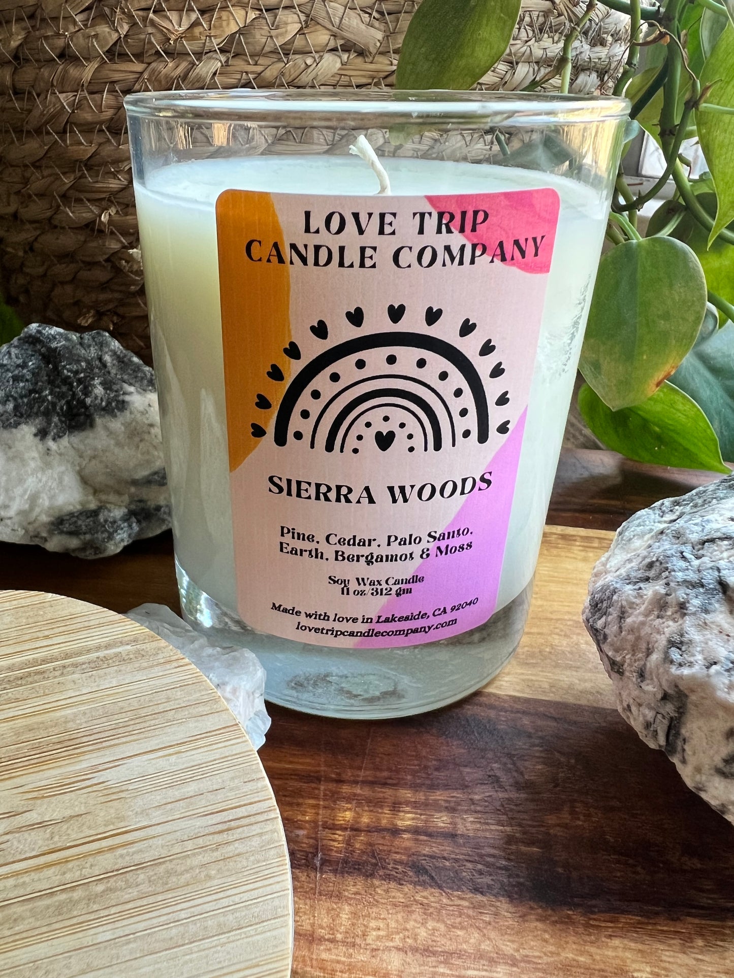 Sierra Woods Soy Wax Candle Palo Santo/Moss/Pine/Sandalwood