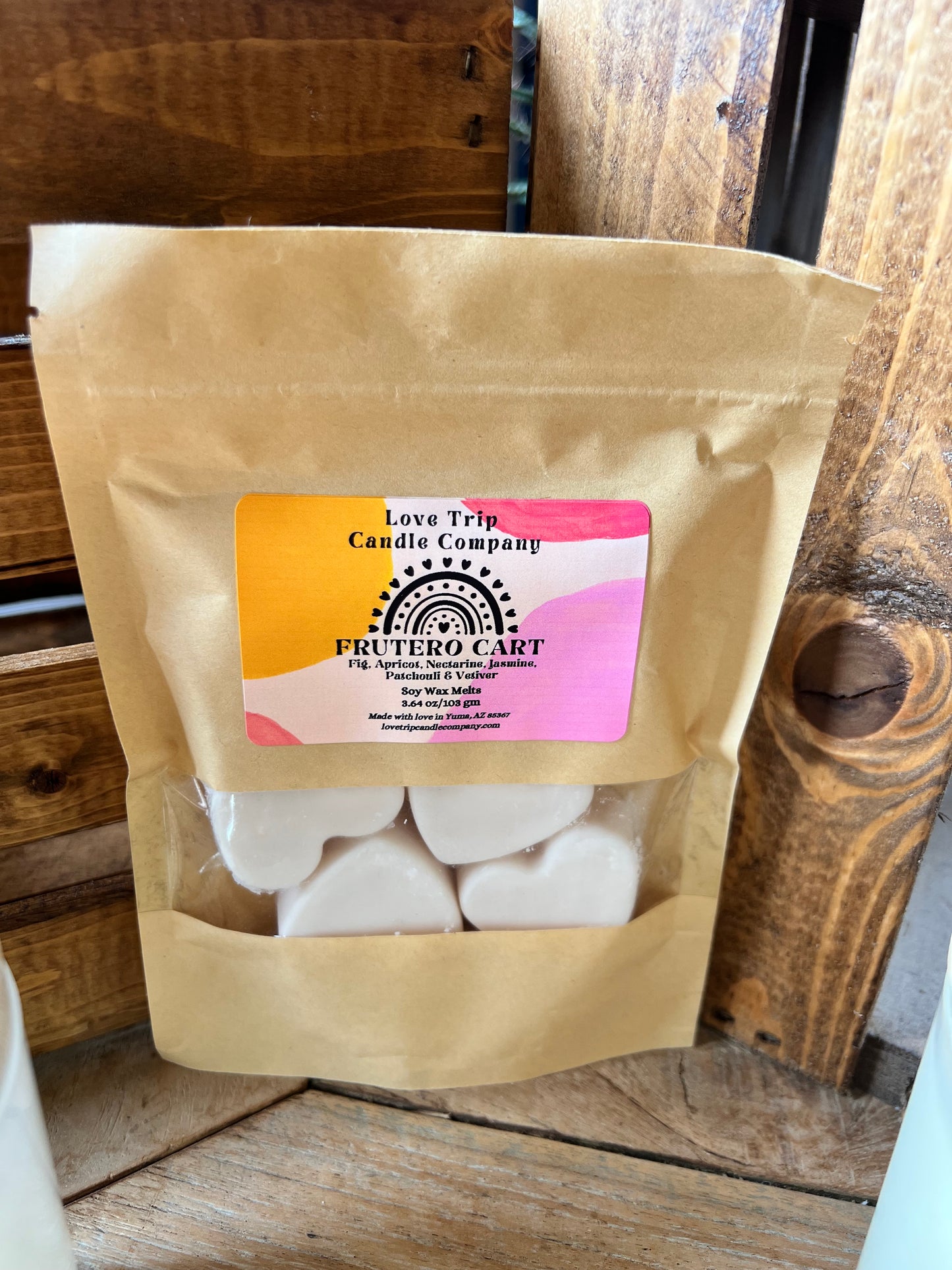 Frutero Cart Soy Wax Candle Fig/Apricot/Nectarine/Jasmine