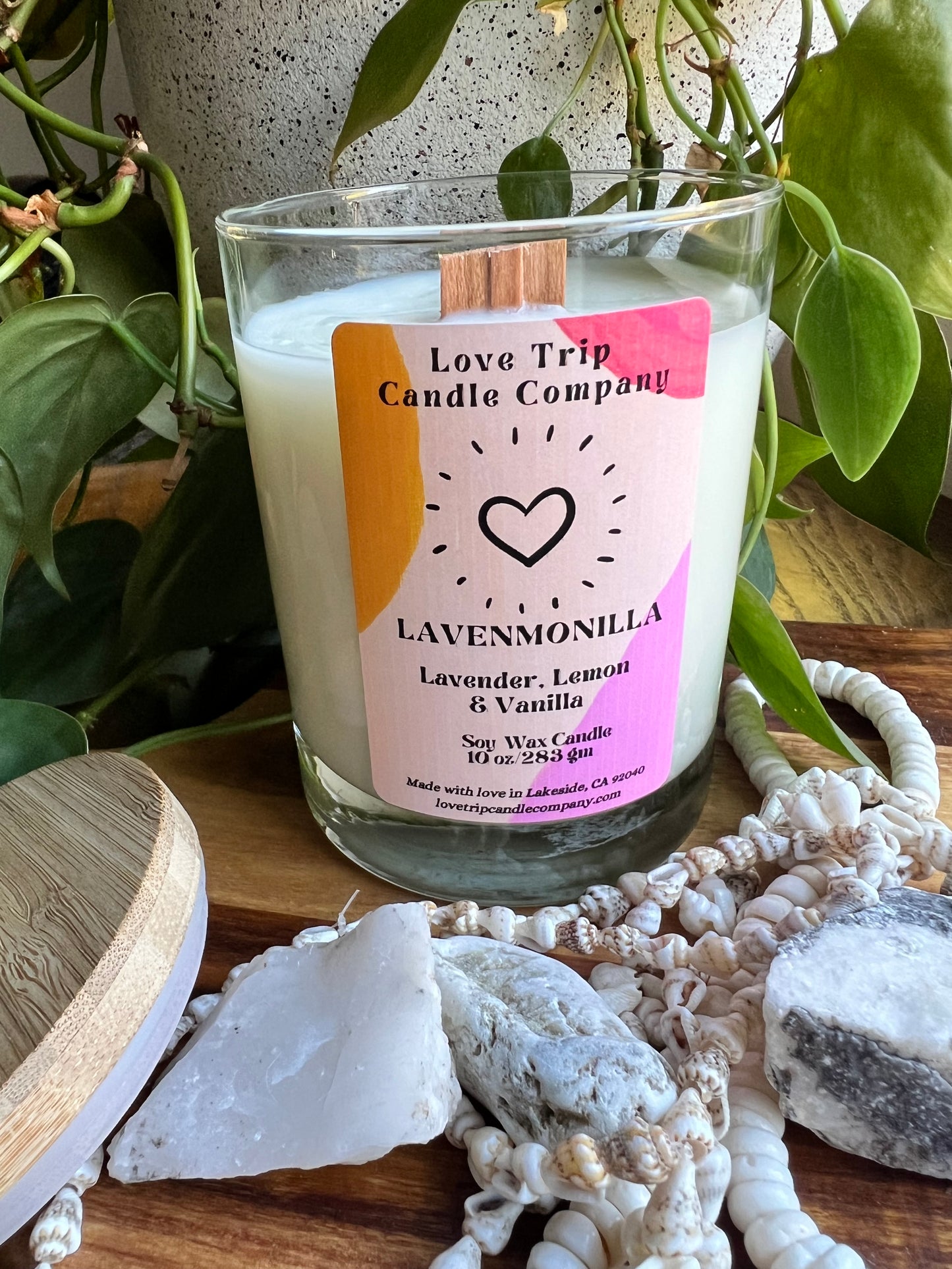 Lavenmonilla Soy Candle Lav/Lemon/Vanilla