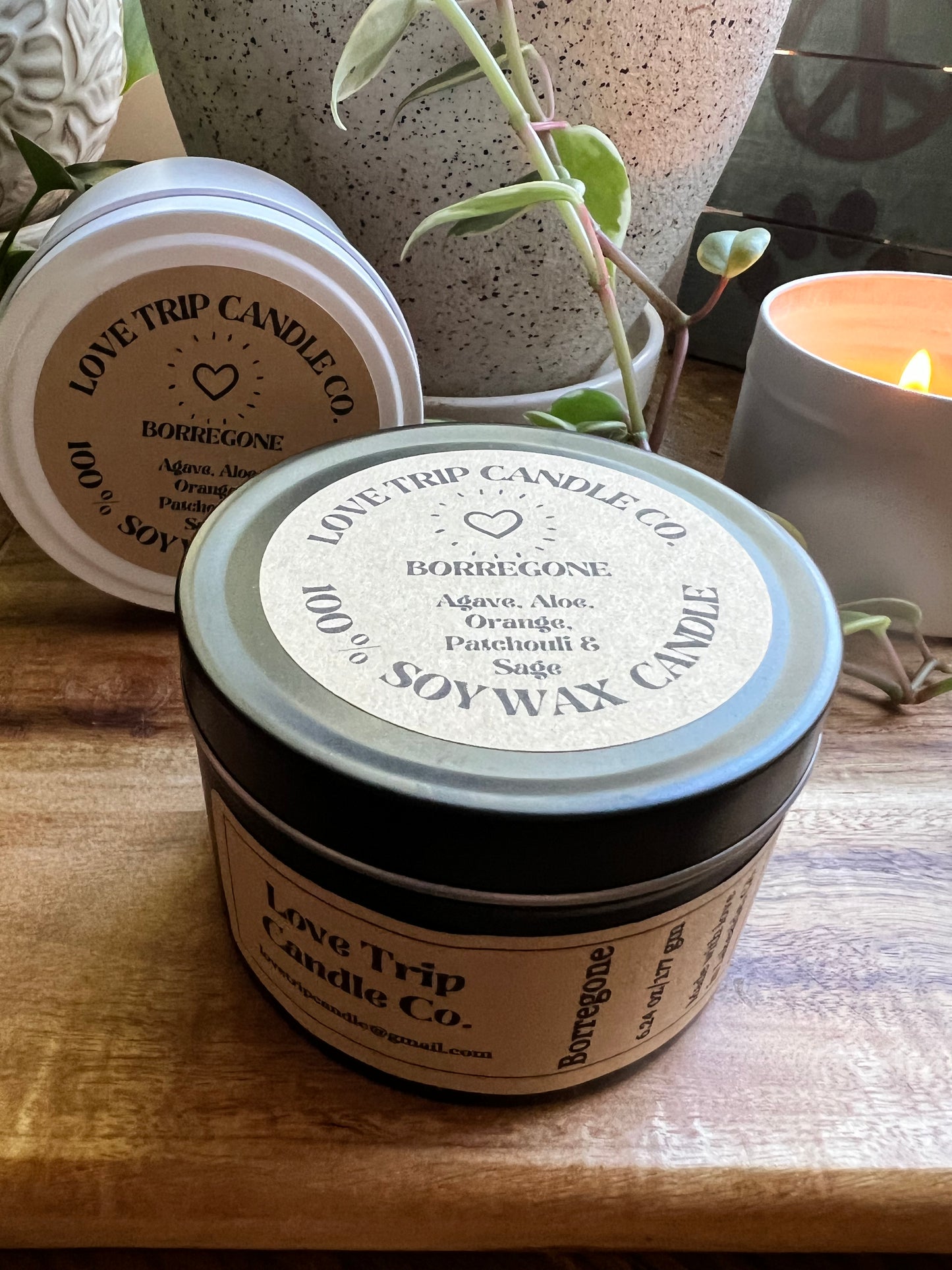 Borregone Soy Candle Agave/Orange/Patch