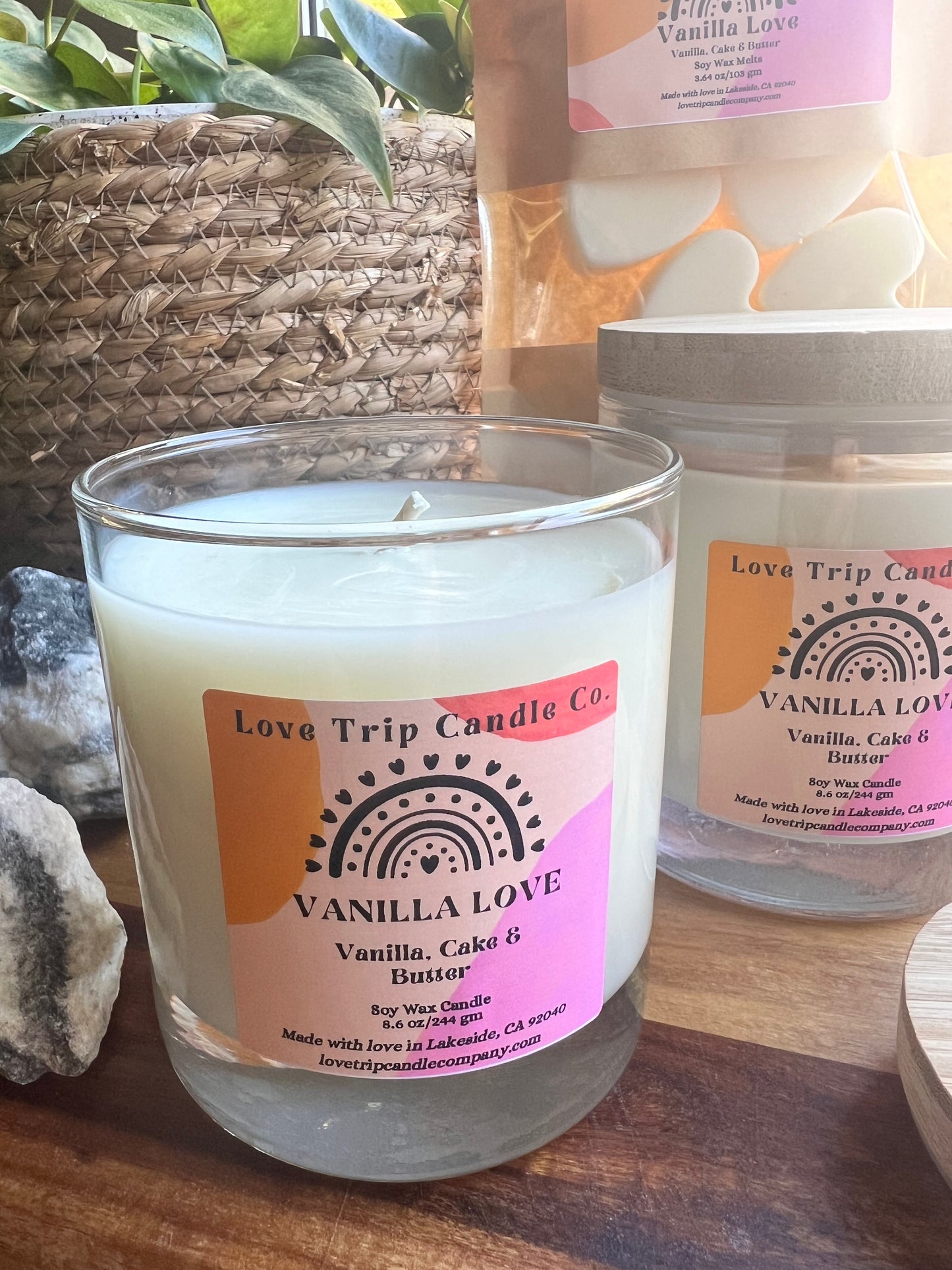 Vanilla Love Soy Wax Candle Vanilla/Cake/Butter