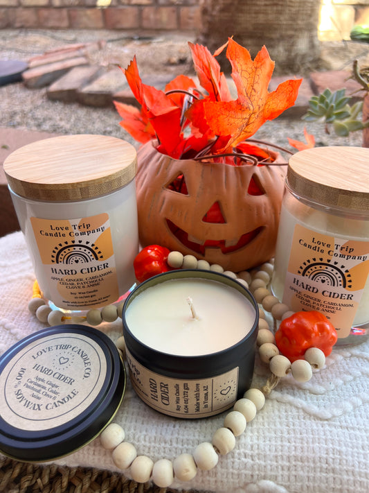 Hard Cider Soy Wax Candle Apple/Ginger/Cardamom/Cedar