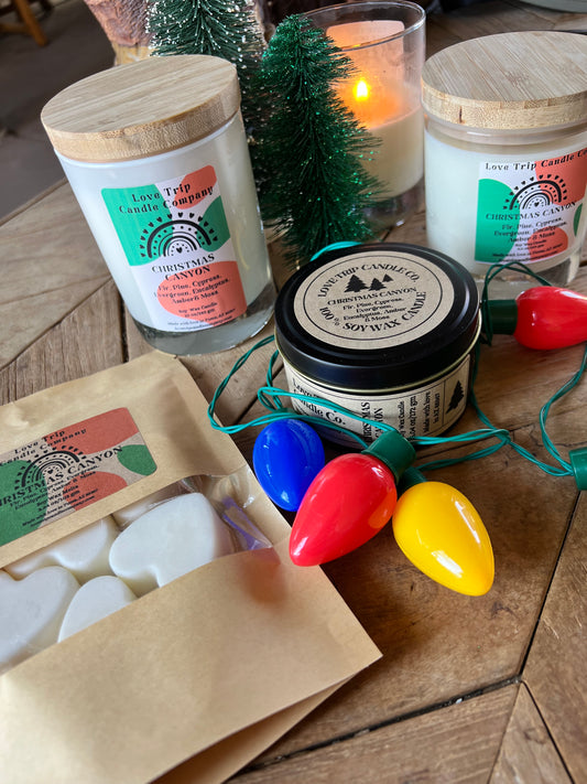 Christmas Canyon Soy Wax Candle Fir/Pine/Cypress/Evergreen/Moss