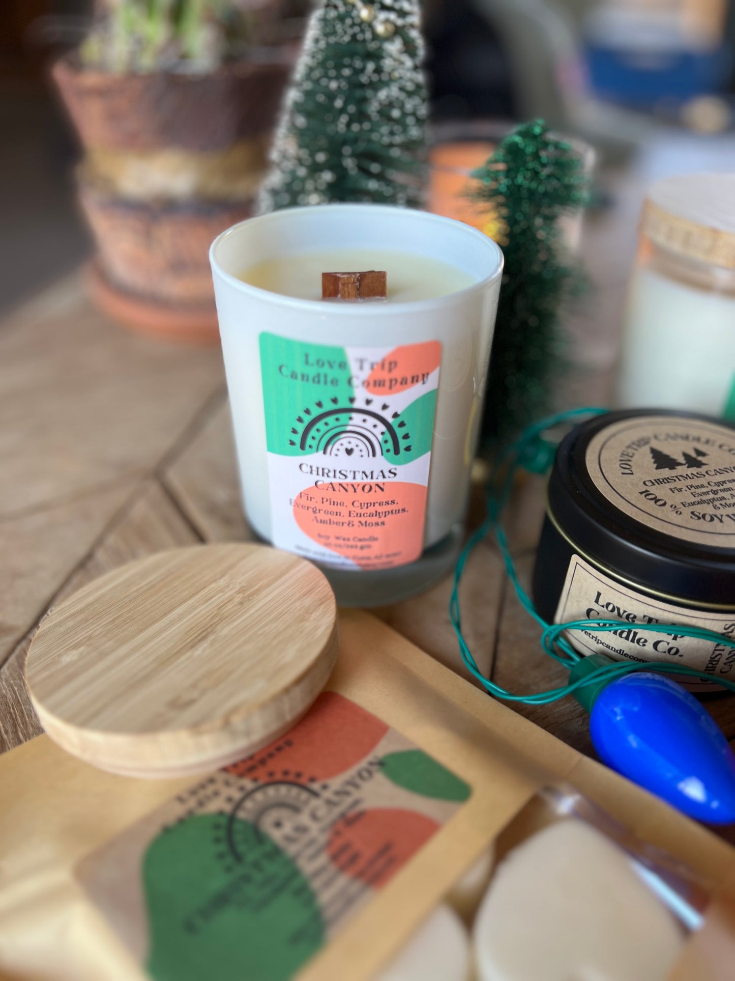 Christmas Canyon Soy Wax Candle Fir/Pine/Cypress/Evergreen/Moss