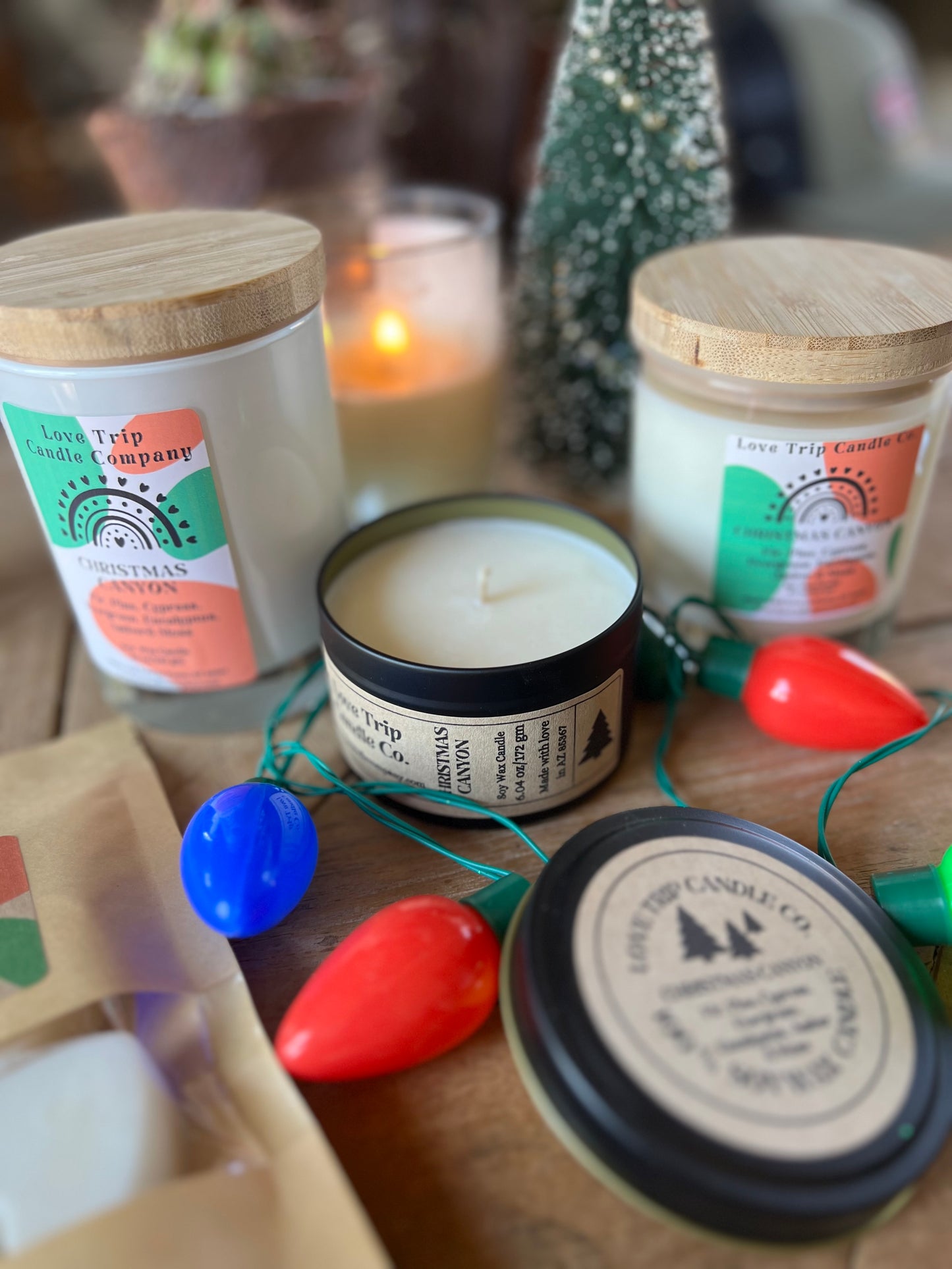 Christmas Canyon Soy Wax Candle Fir/Pine/Cypress/Evergreen/Moss