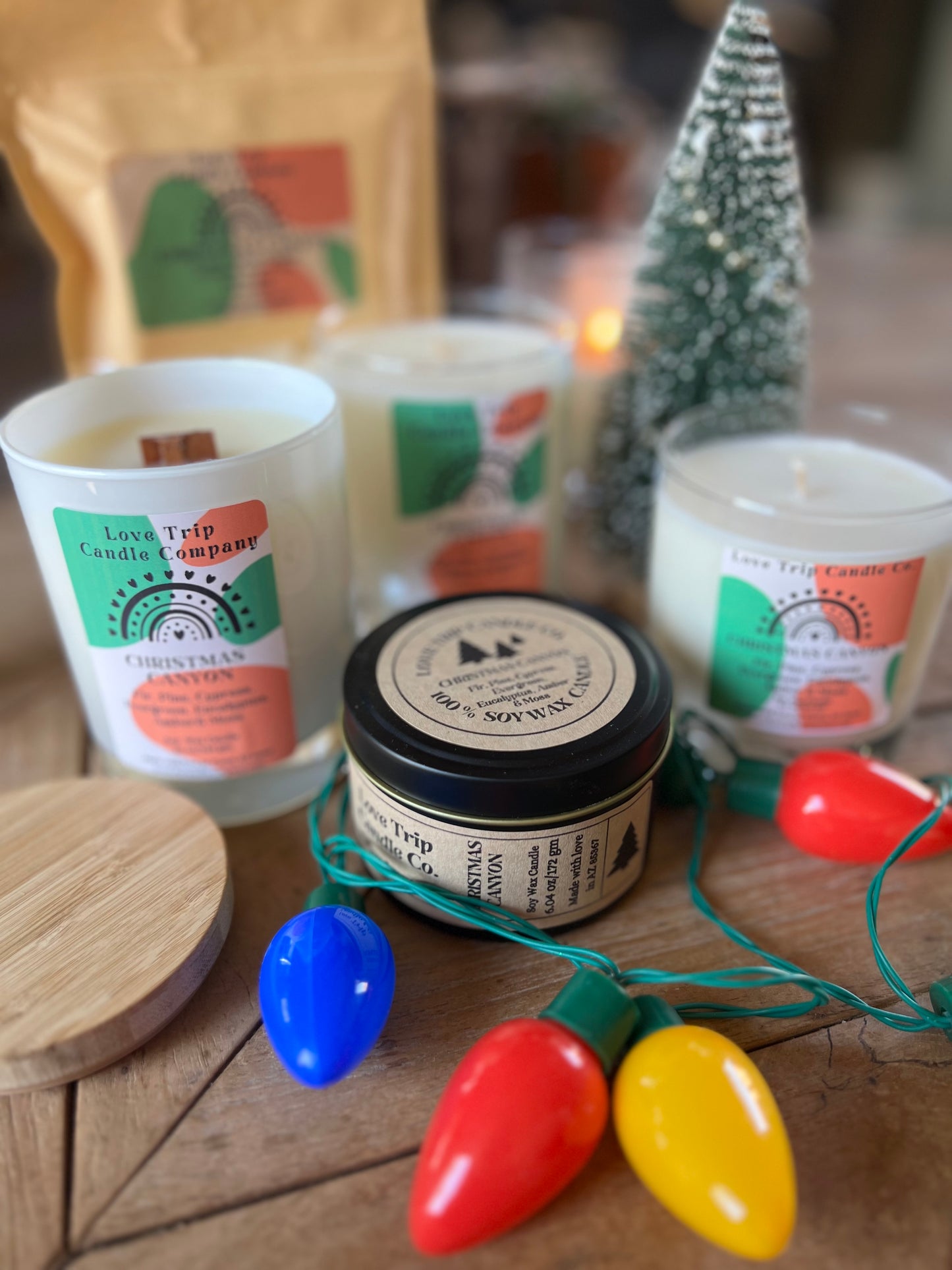 Christmas Canyon Soy Wax Candle Fir/Pine/Cypress/Evergreen/Moss