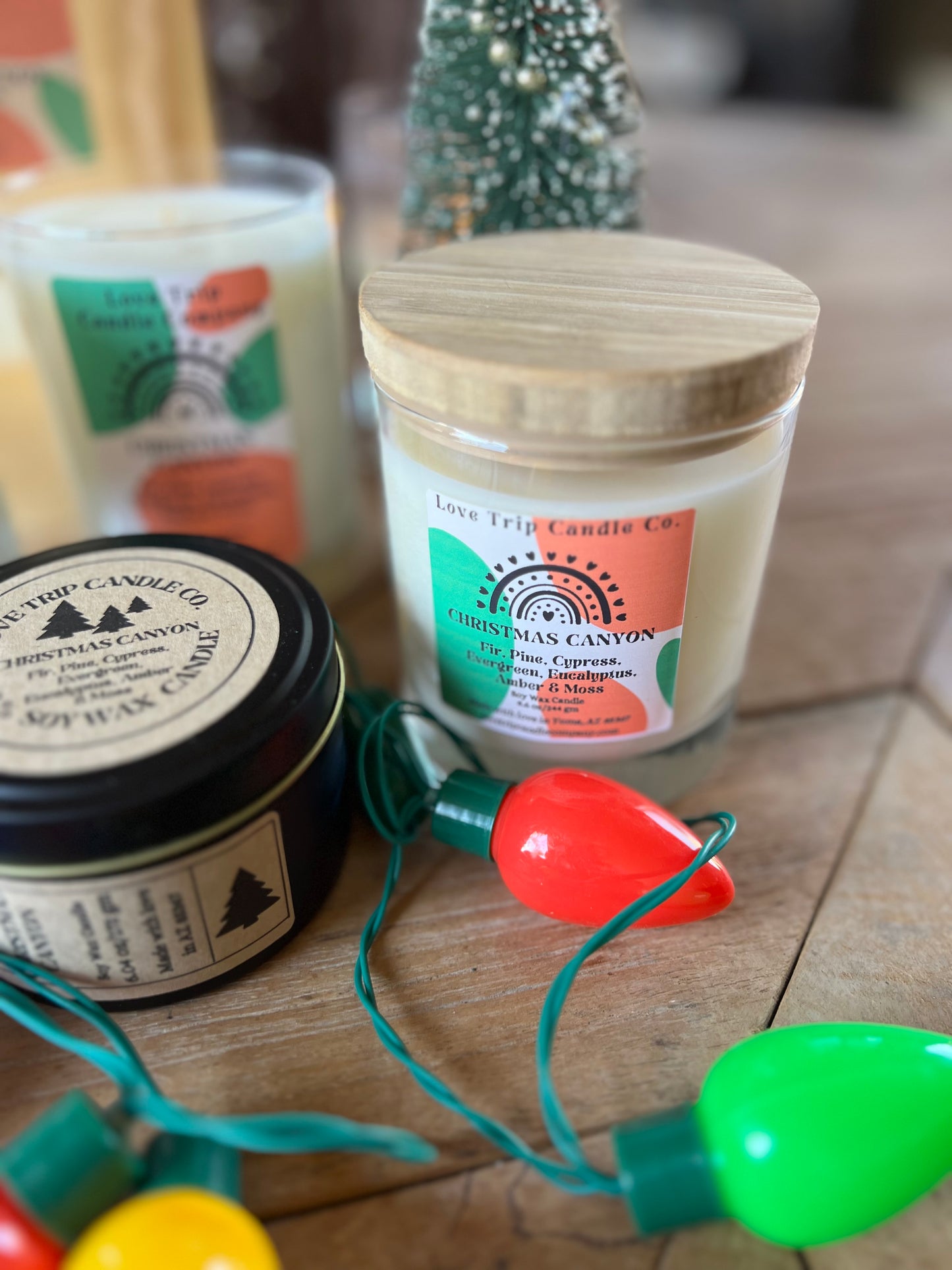 Christmas Canyon Soy Wax Candle Fir/Pine/Cypress/Evergreen/Moss