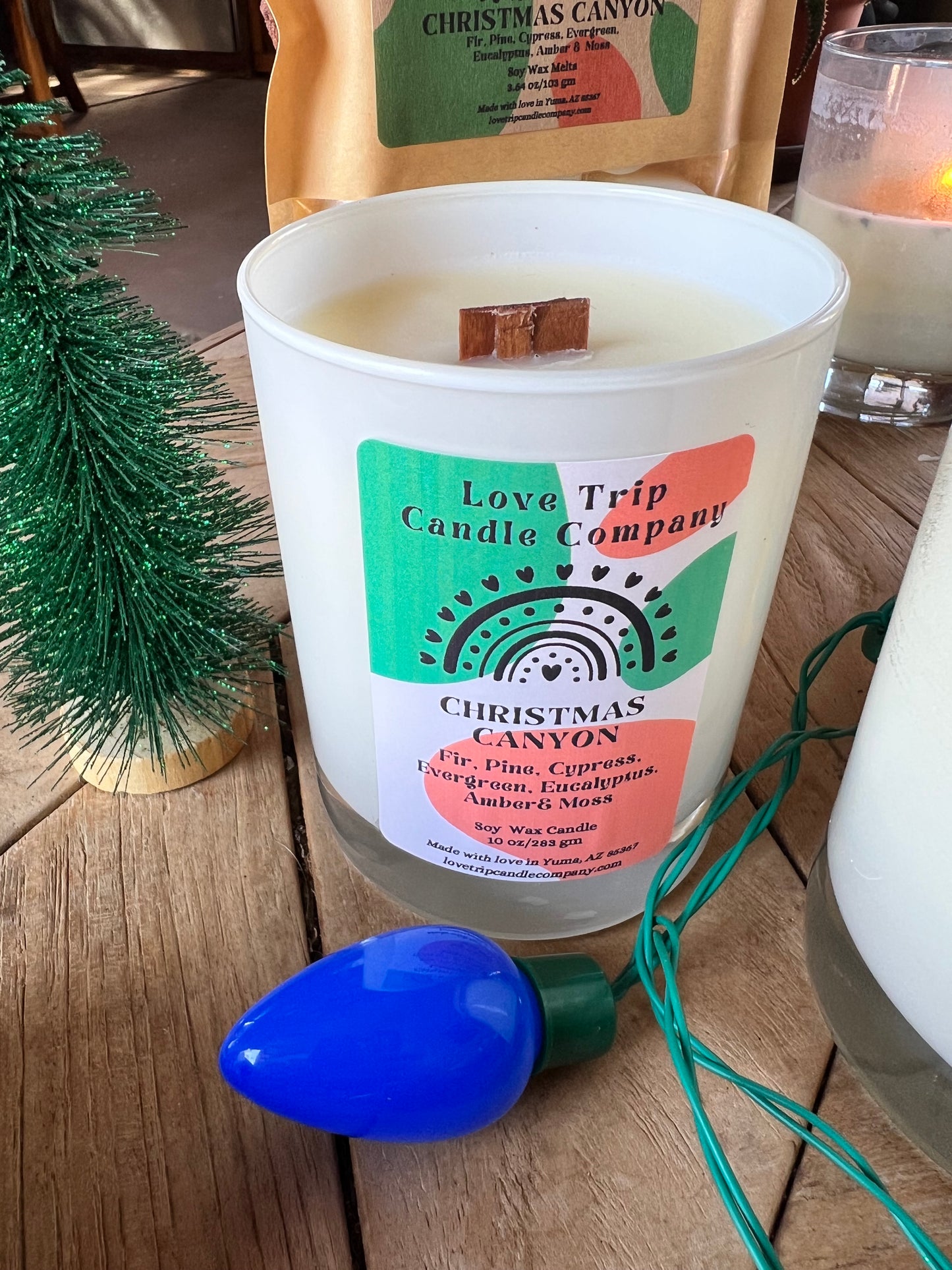 Christmas Canyon Soy Wax Candle Fir/Pine/Cypress/Evergreen/Moss