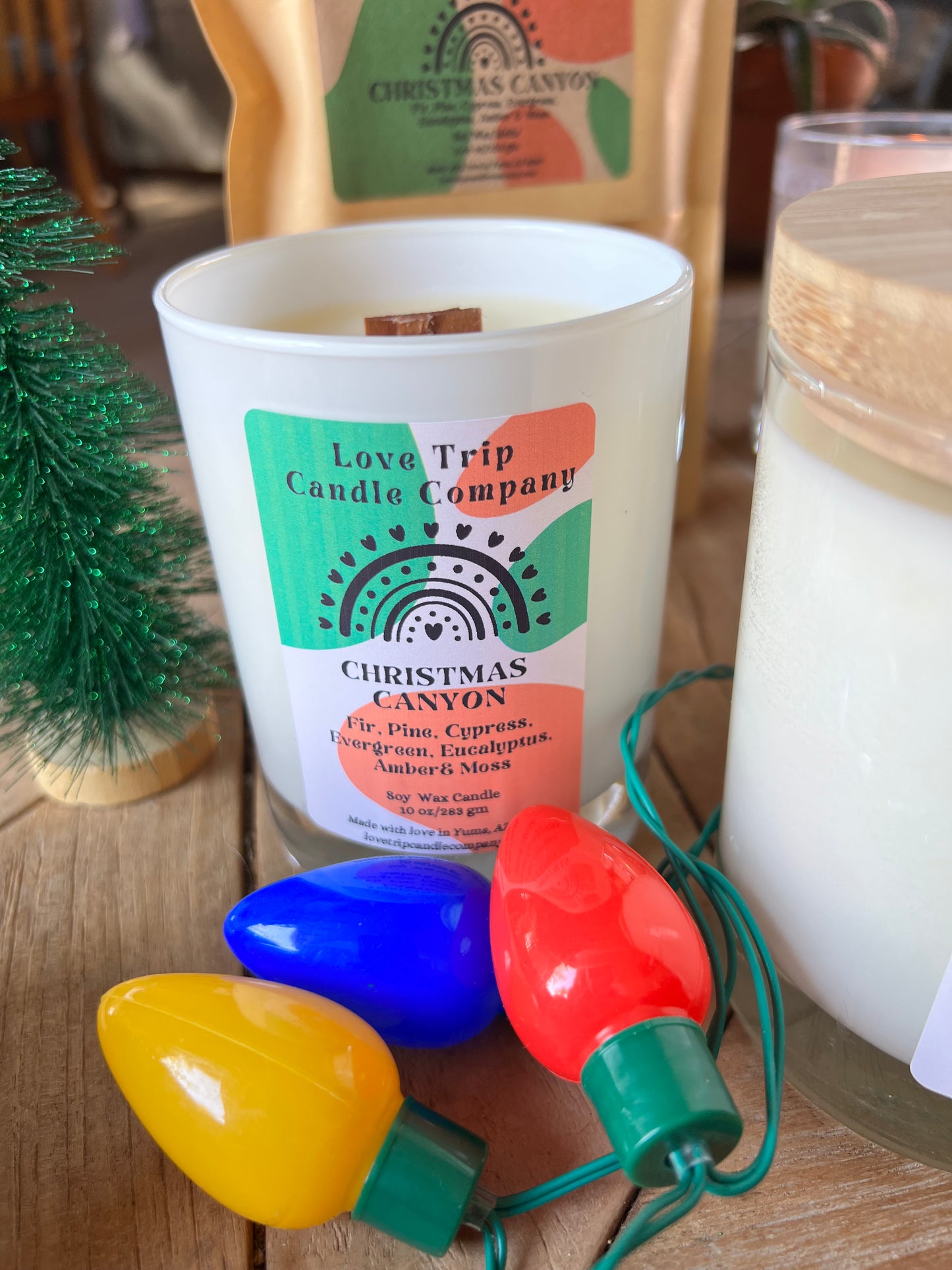 Christmas Canyon Soy Wax Candle Fir/Pine/Cypress/Evergreen/Moss