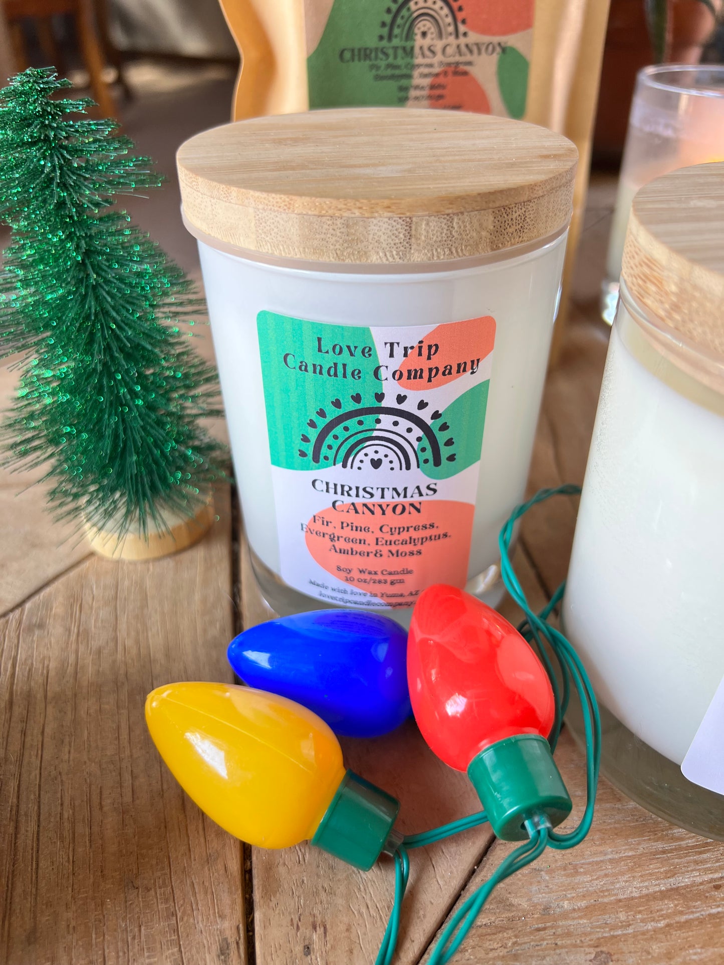 Christmas Canyon Soy Wax Candle Fir/Pine/Cypress/Evergreen/Moss