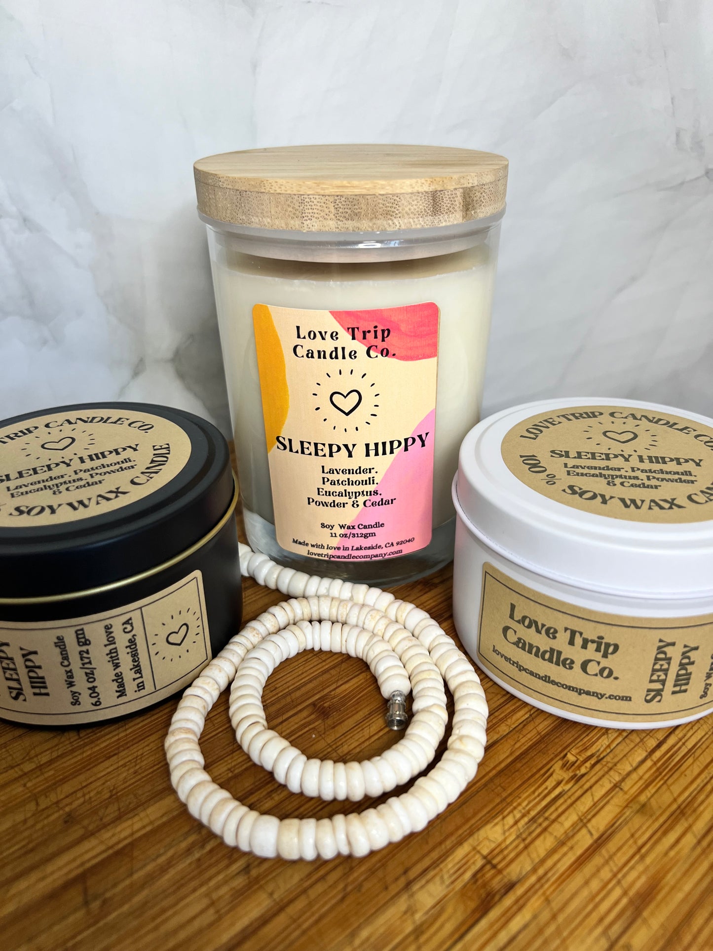 Sleepy Hippy Soy Candle Lavender/Patchouli