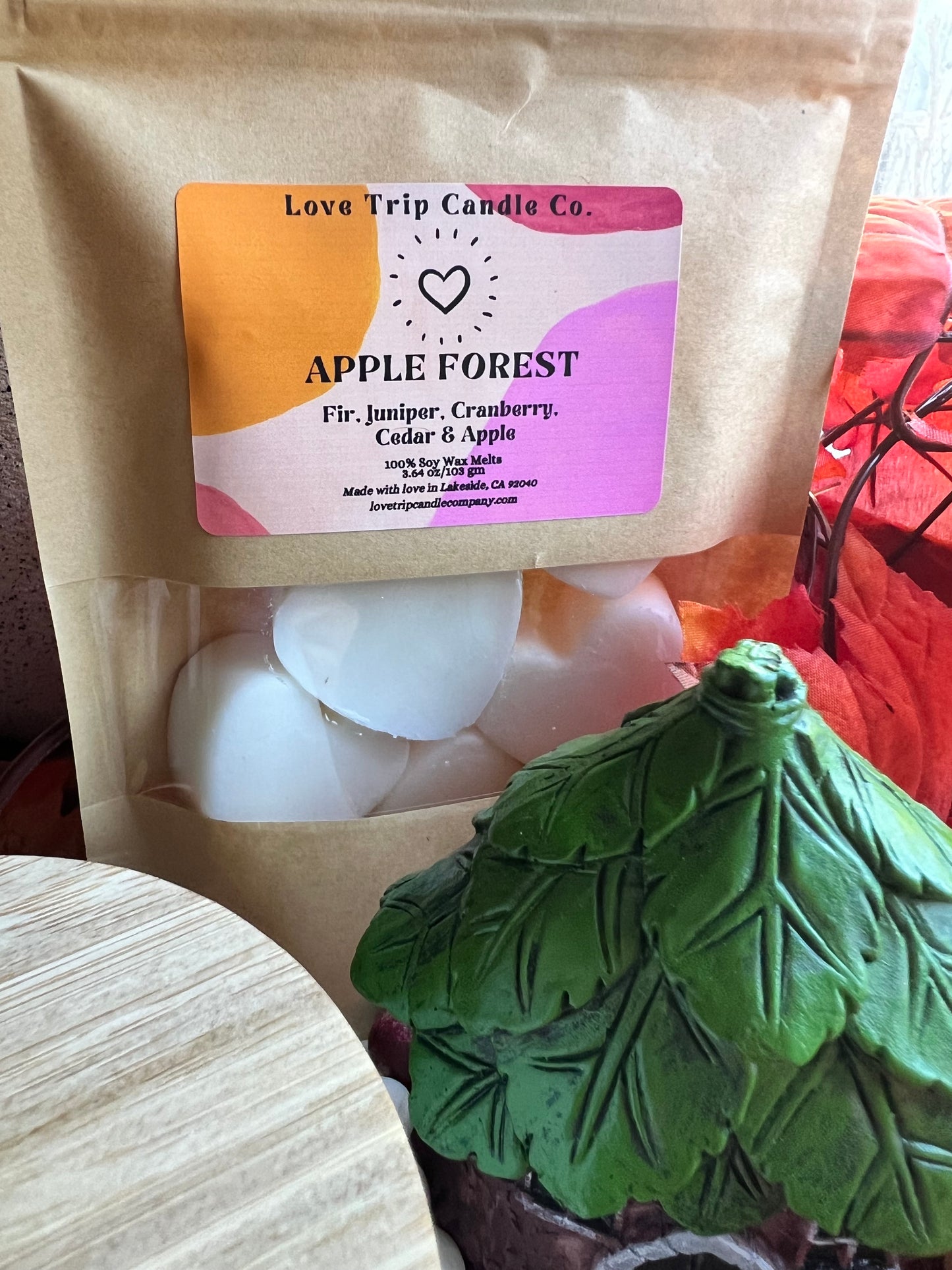 Apple Forest Soy Wax Candle Fir/Cedar/Apple