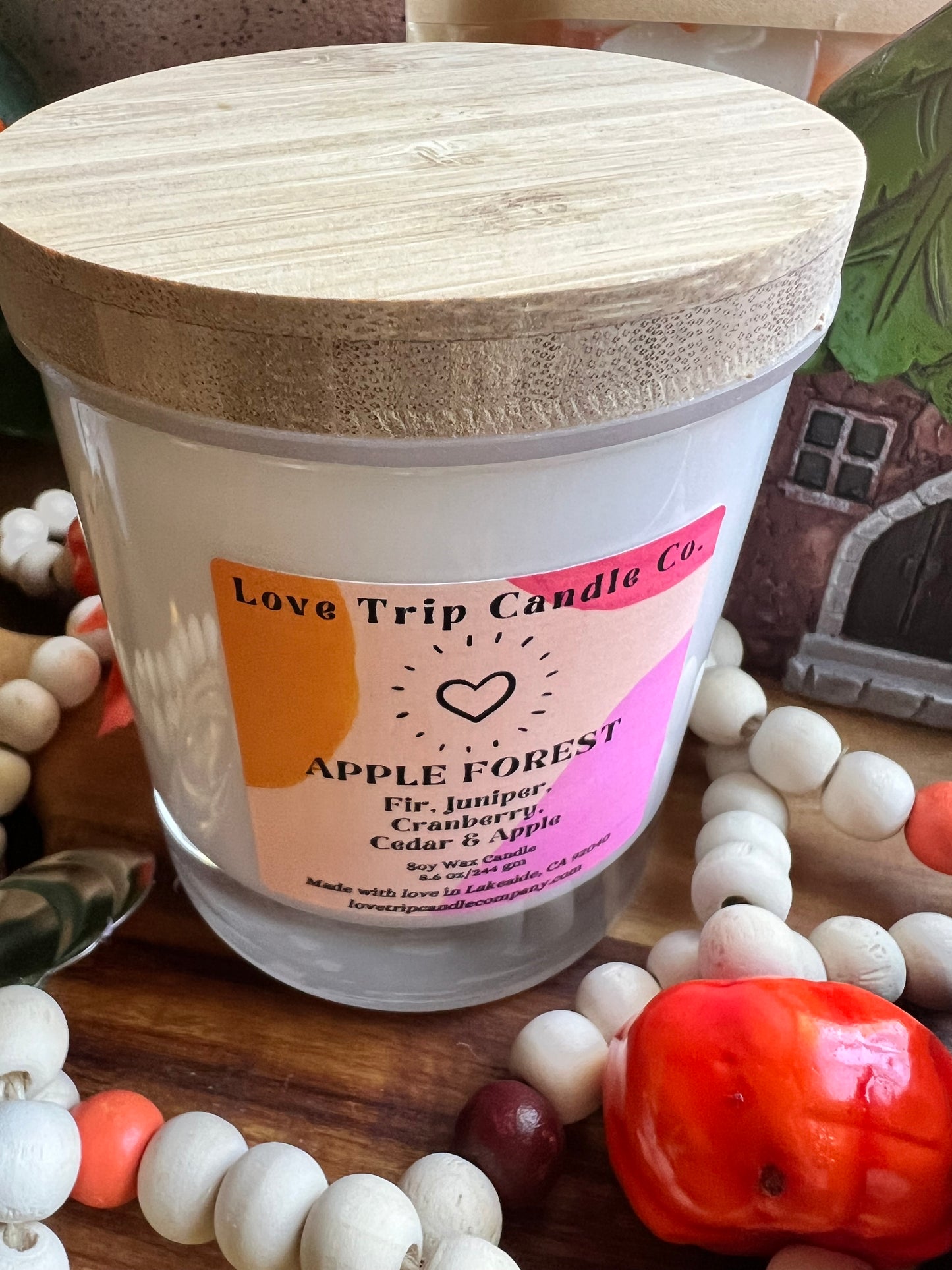 Apple Forest Soy Wax Candle Fir/Cedar/Apple