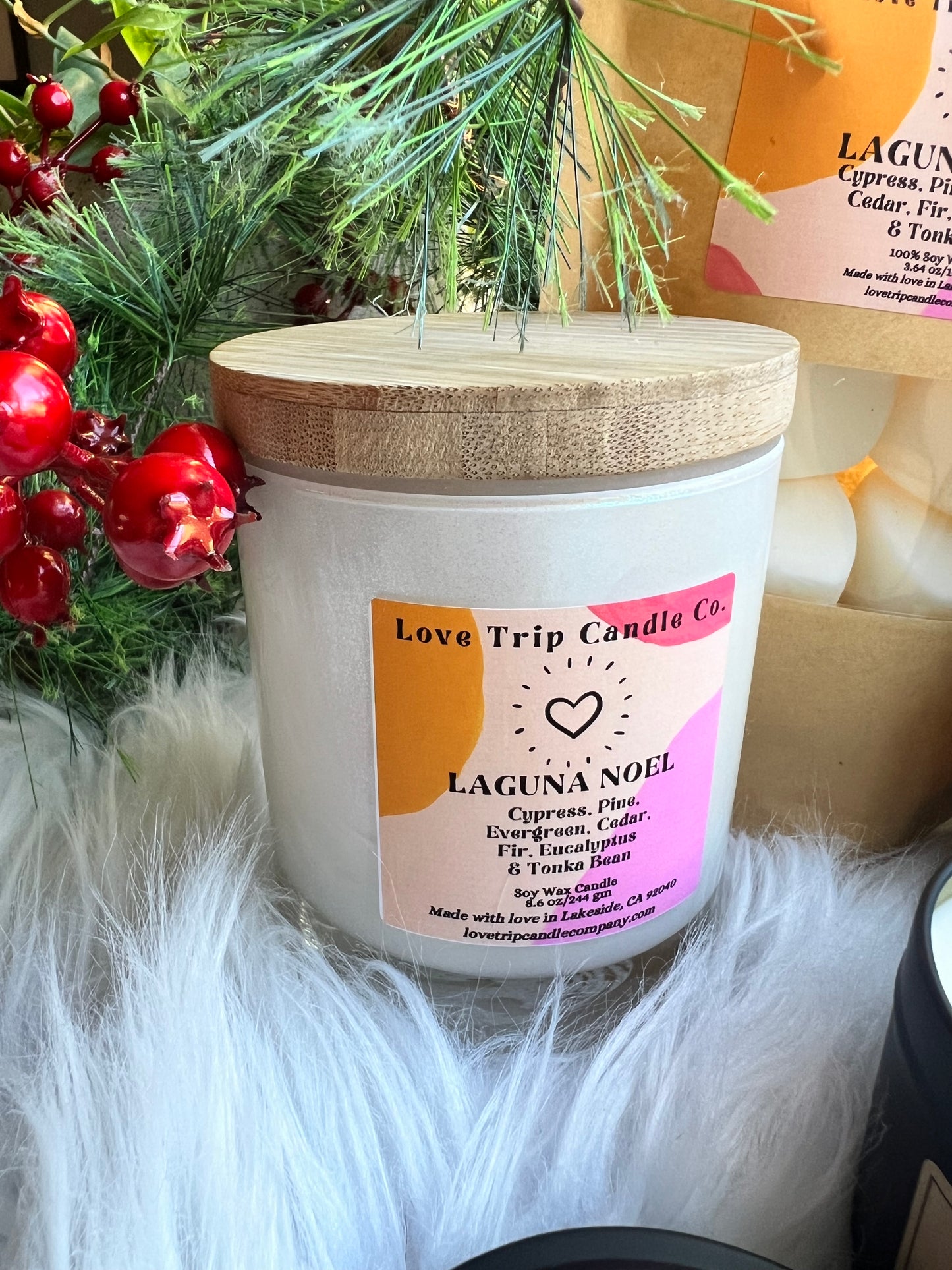 Laguna Noel Soy Wax Candle Pine/Cypress/Evergreen/Moss/Fir