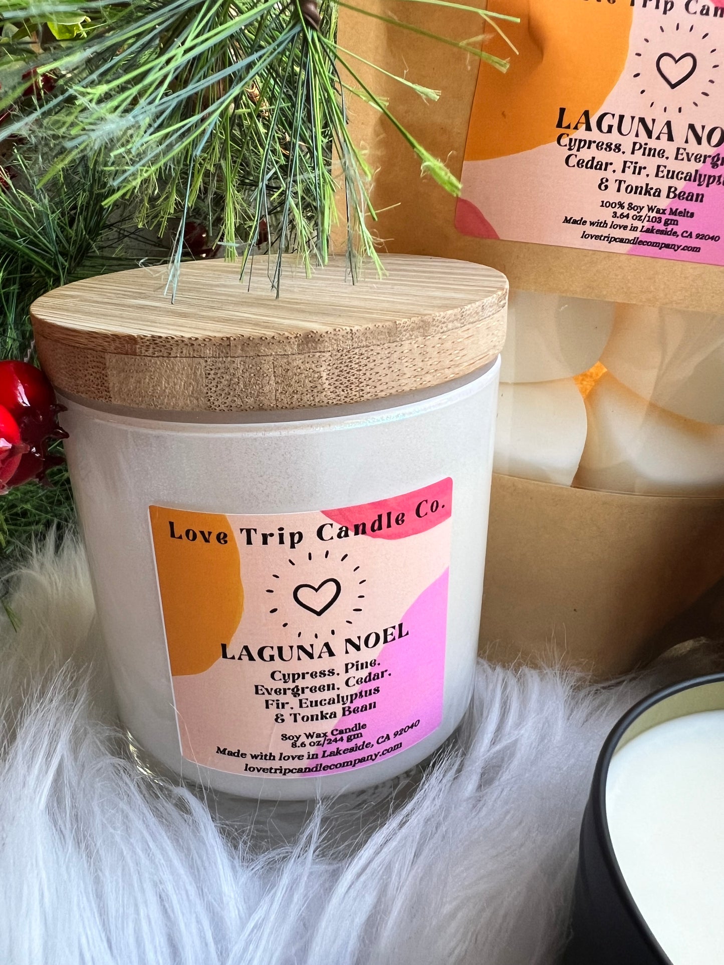 Laguna Noel Soy Wax Candle Pine/Cypress/Evergreen/Moss/Fir