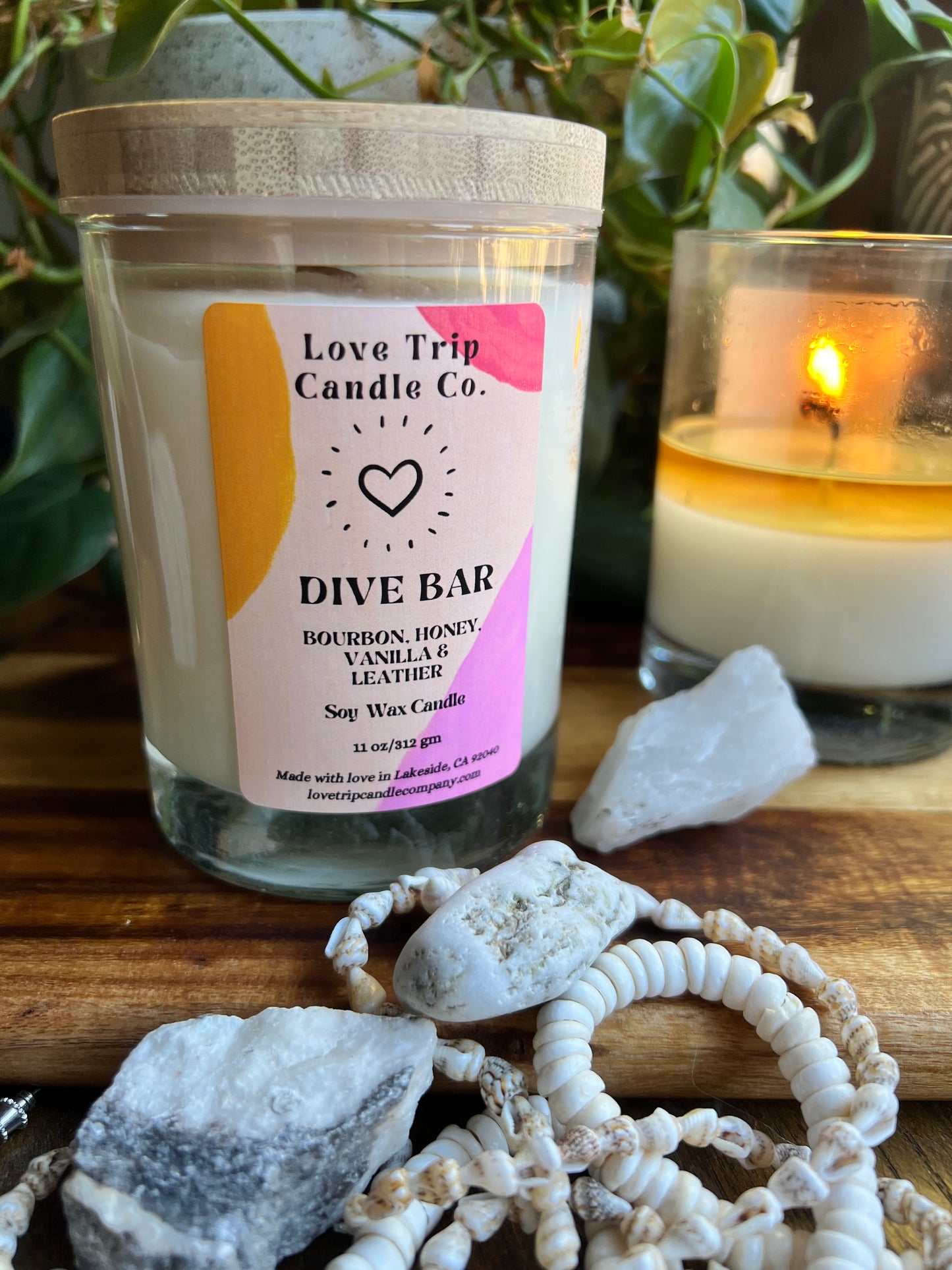 Dive Bar Soy Candle Bourbon/Honey/Leather