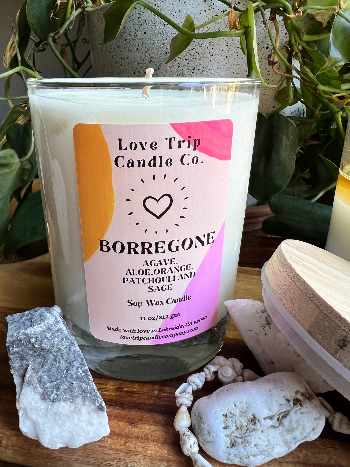 Borregone Soy Candle Agave/Orange/Patch